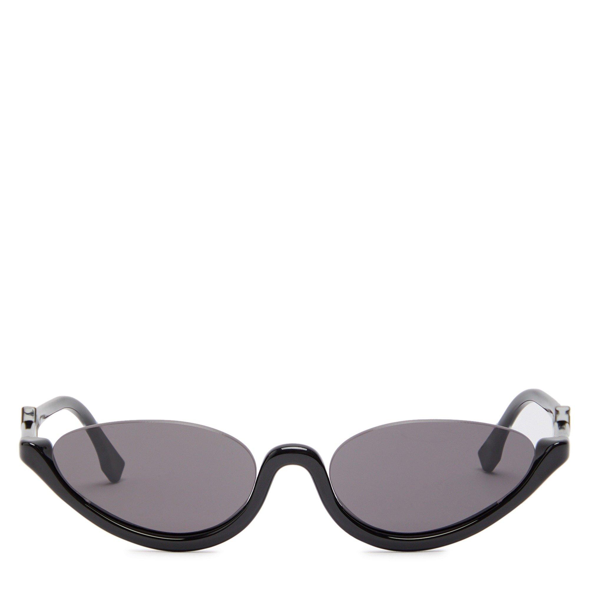 BLACK - Fendi - Women's F FF Diamonds Cat Eye Sunglasses - 2