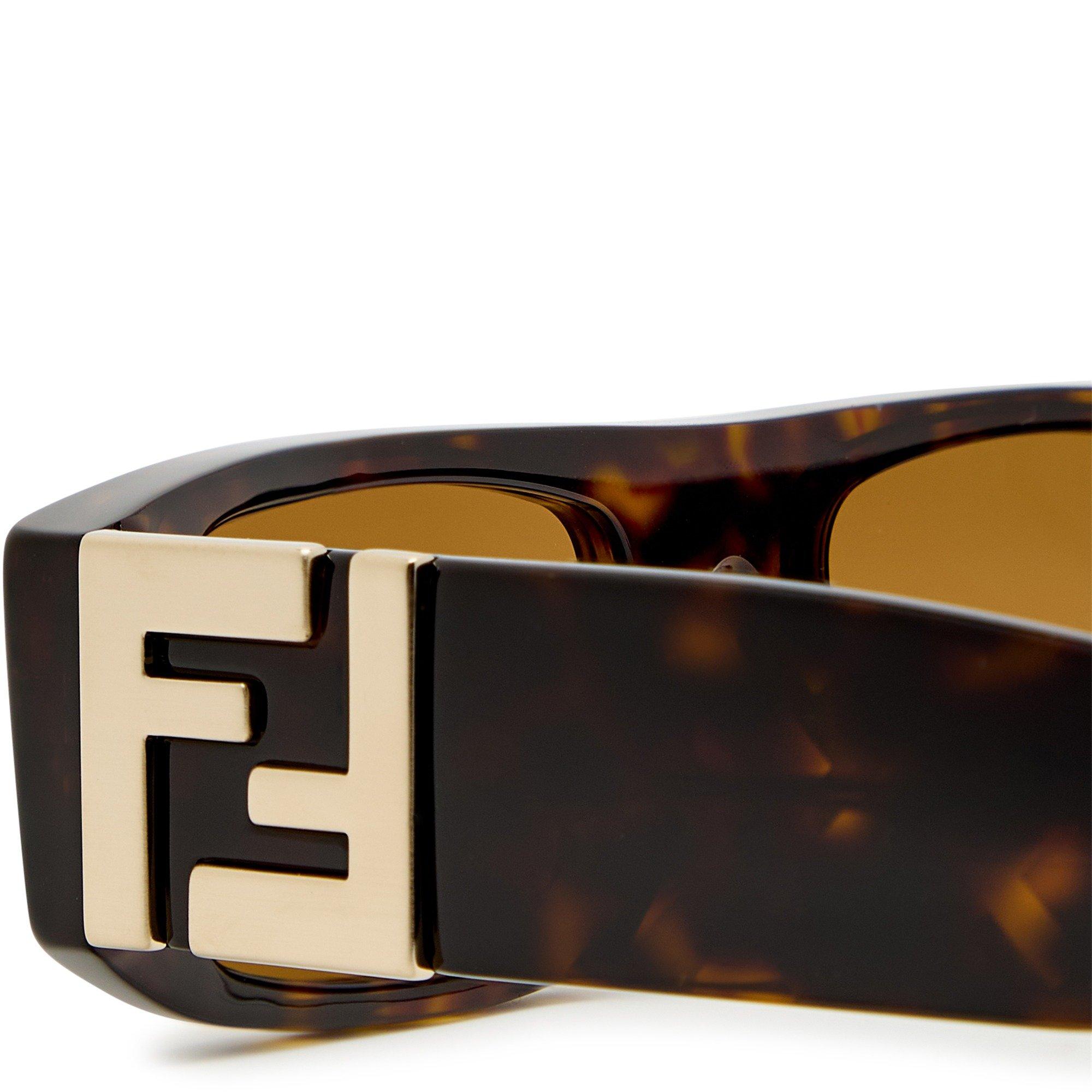 BROWN HAVANA - Fendi - FENDI F FF SQUARED RECT SG - 3