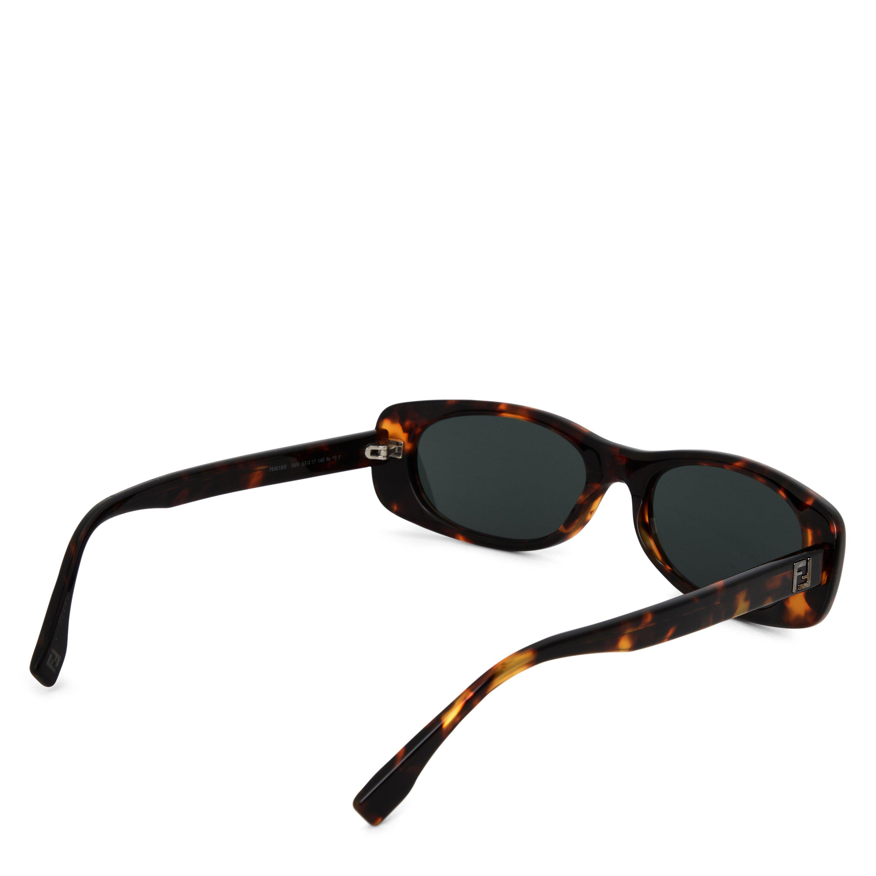 BROWN HAVANA - Fendi - FENDI F FF SQUARED NARROW SG - 2