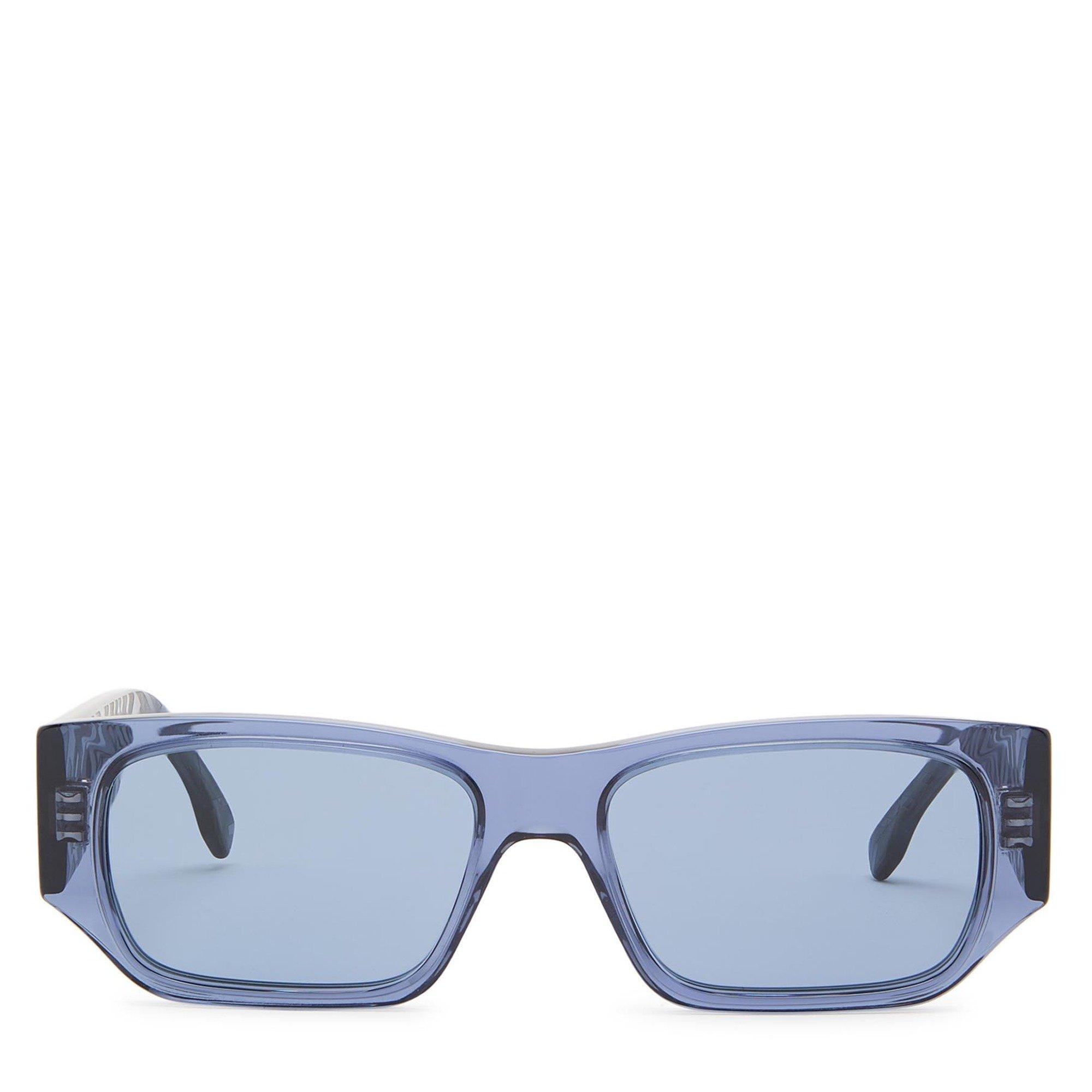 BLUE DARK - Fendi - FF Squared Rectangle Sunglasses - 2