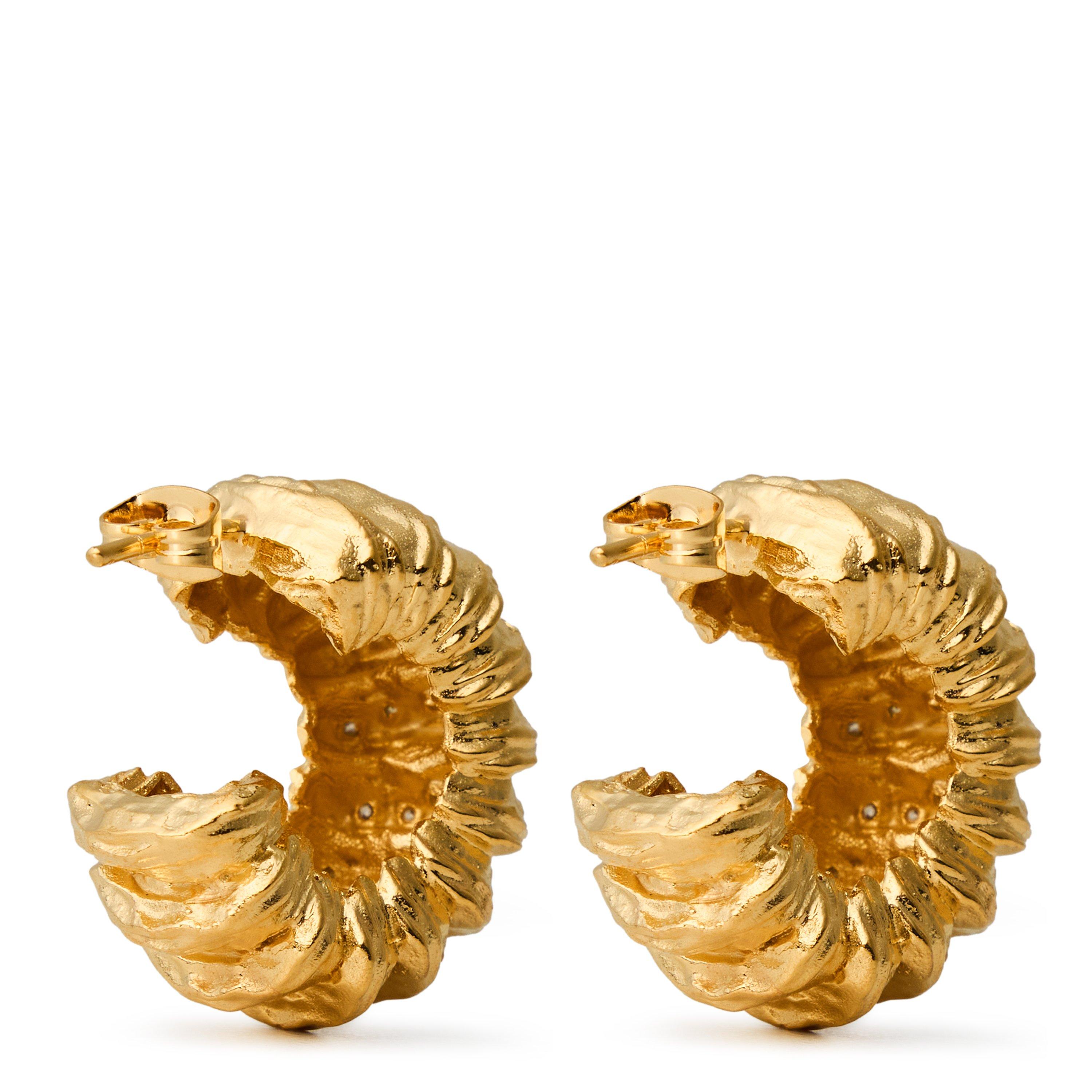 GOLD - Joanna Laura Constantine - MULTI WAVE HOOP EARRINGS - 2