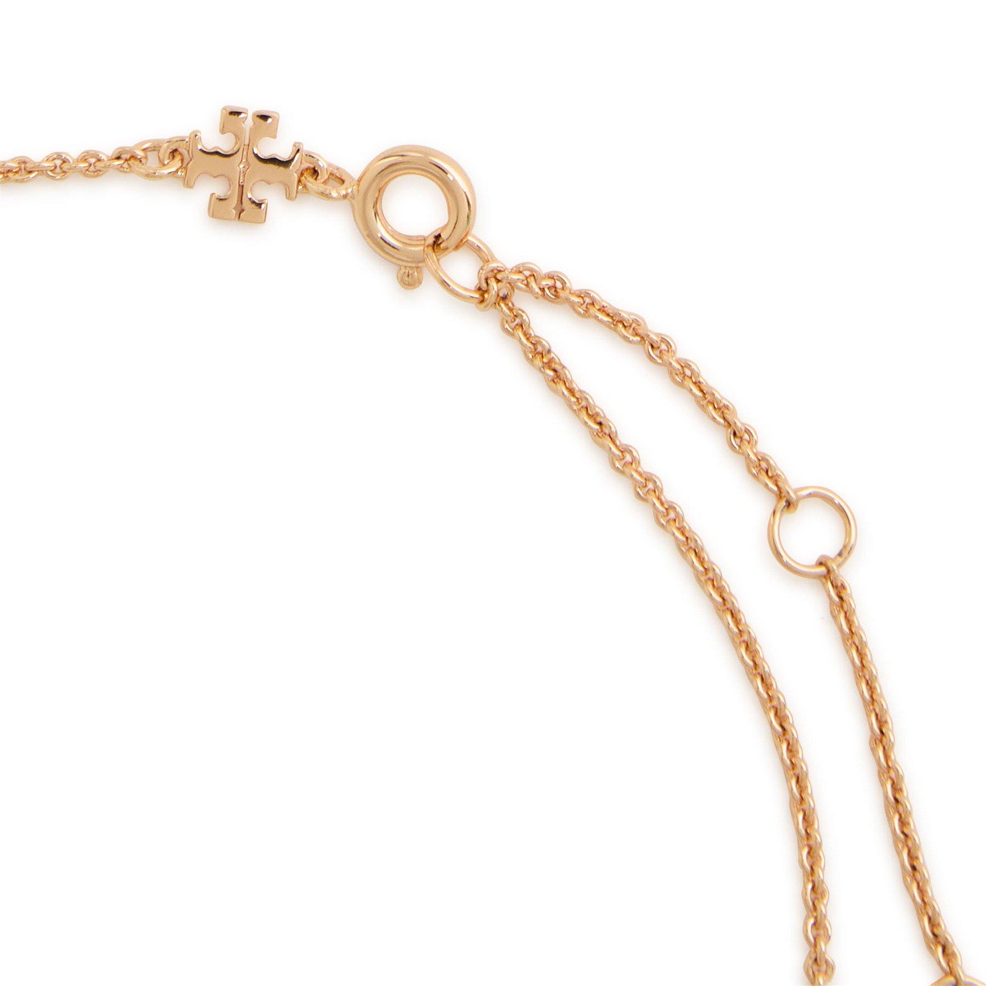 GOLD AND OTHER - Tory Burch - Icon Pavé Pendant Necklace - 4
