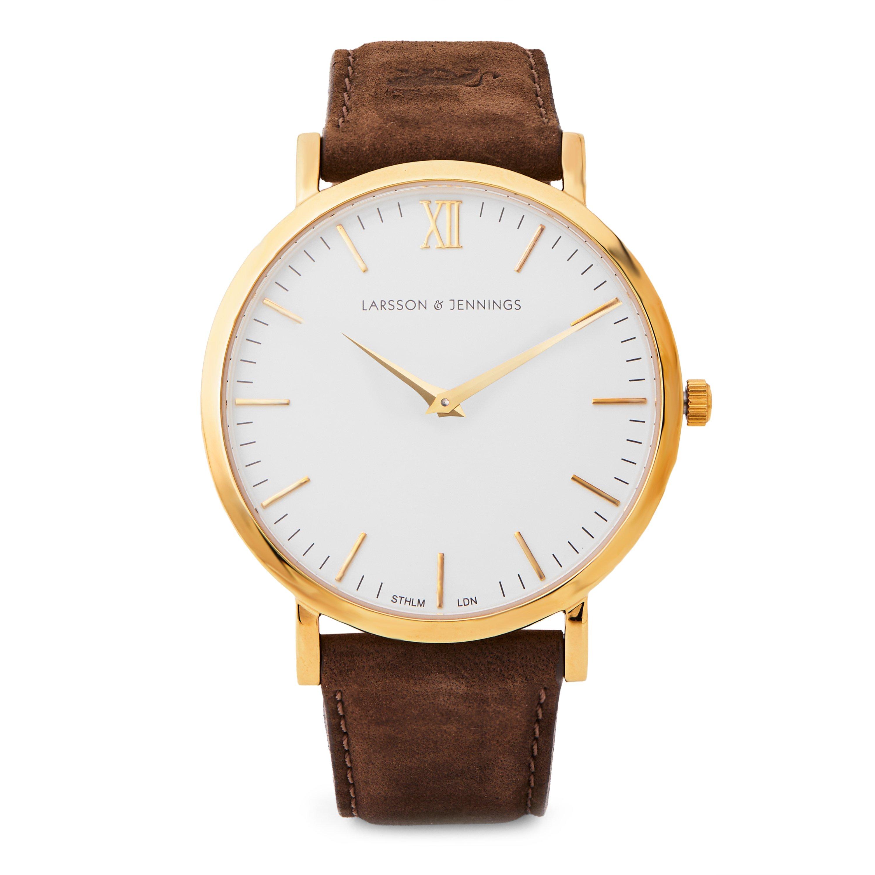 BROWN - Larsson and Jennings - WATCH LADER LTHR STRAP09