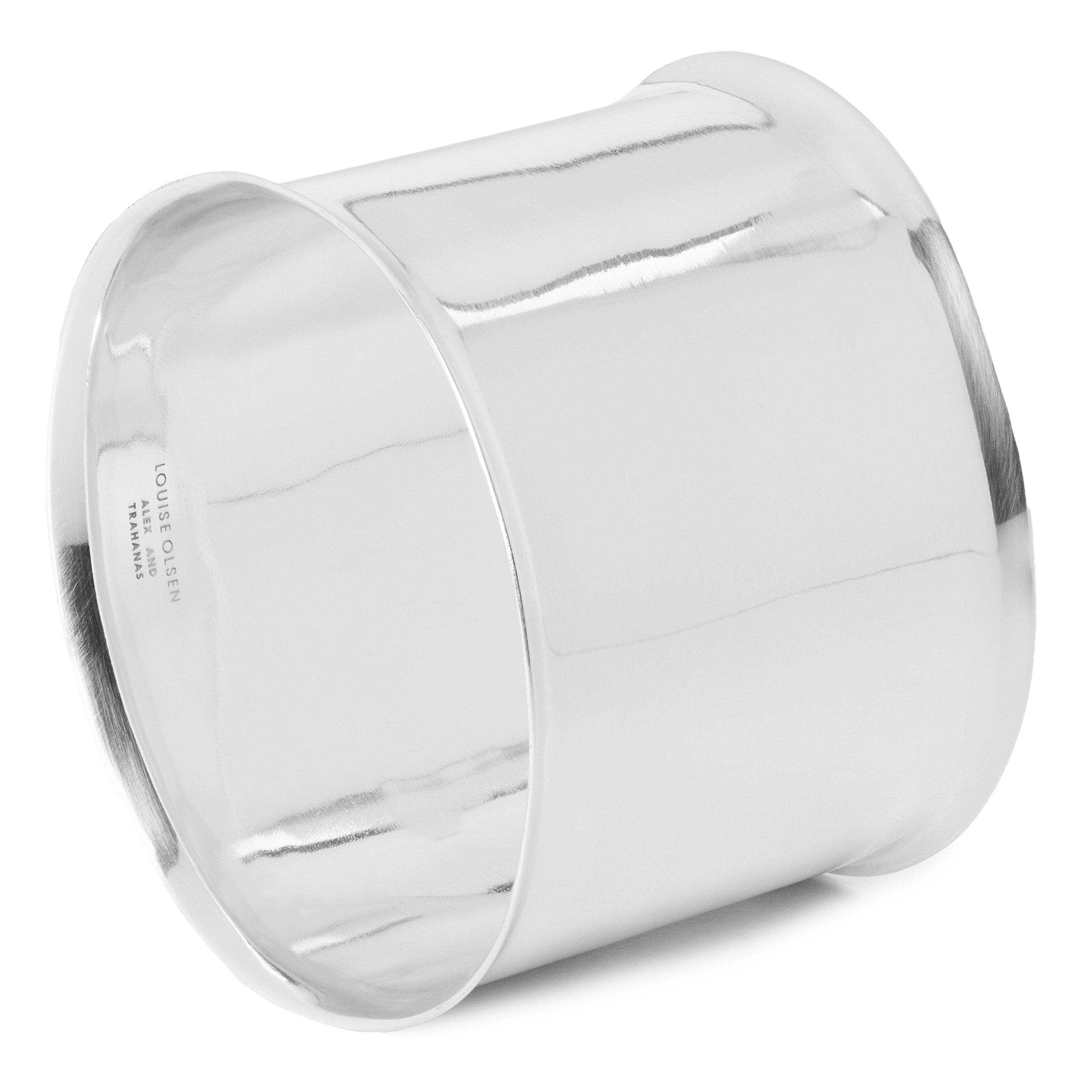 SILVER - Dinosaur Designs - Women's Wide Voyage Silver Bangle - 2