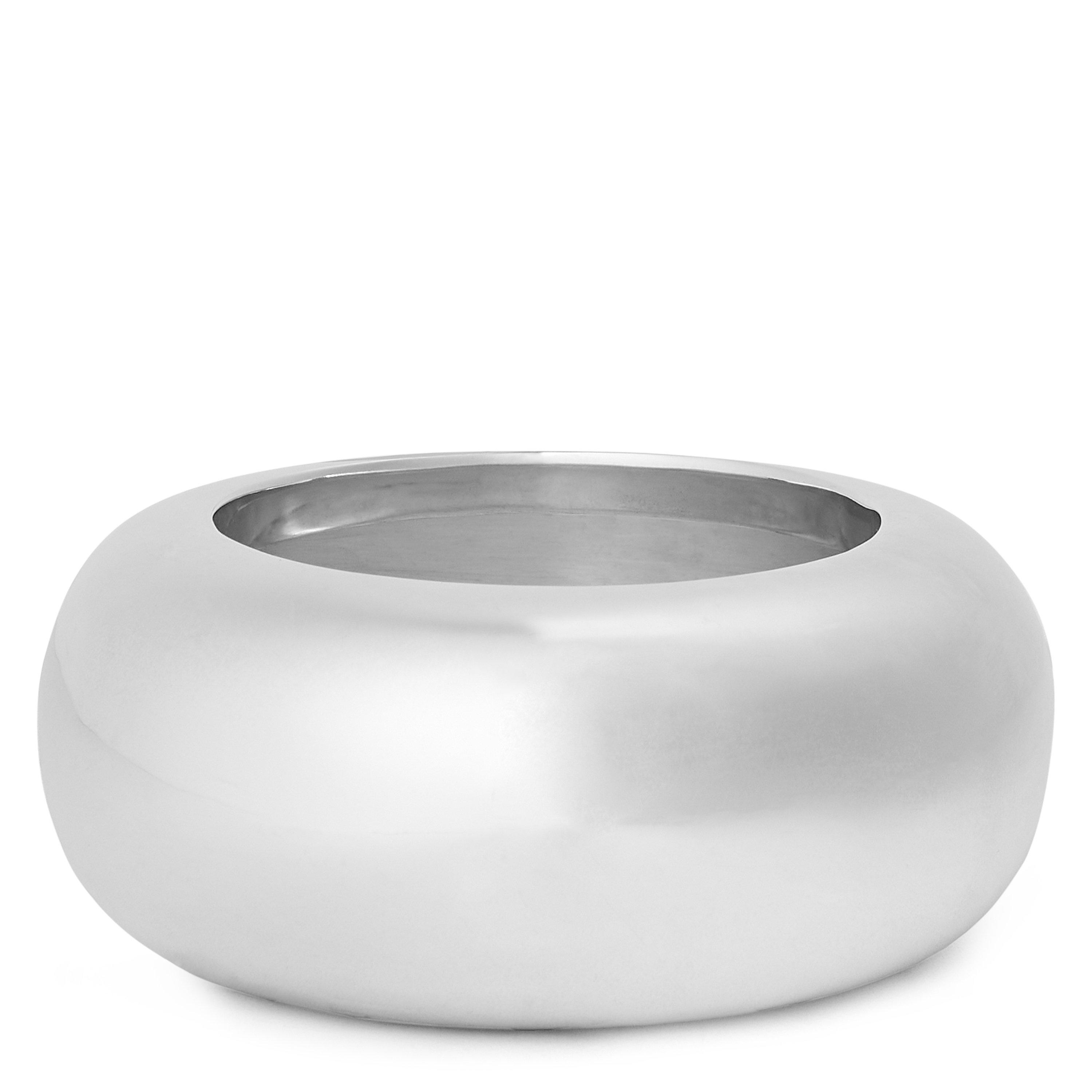 SILVER - Dinosaur Designs - Wide Boulder Bangle09 - 1