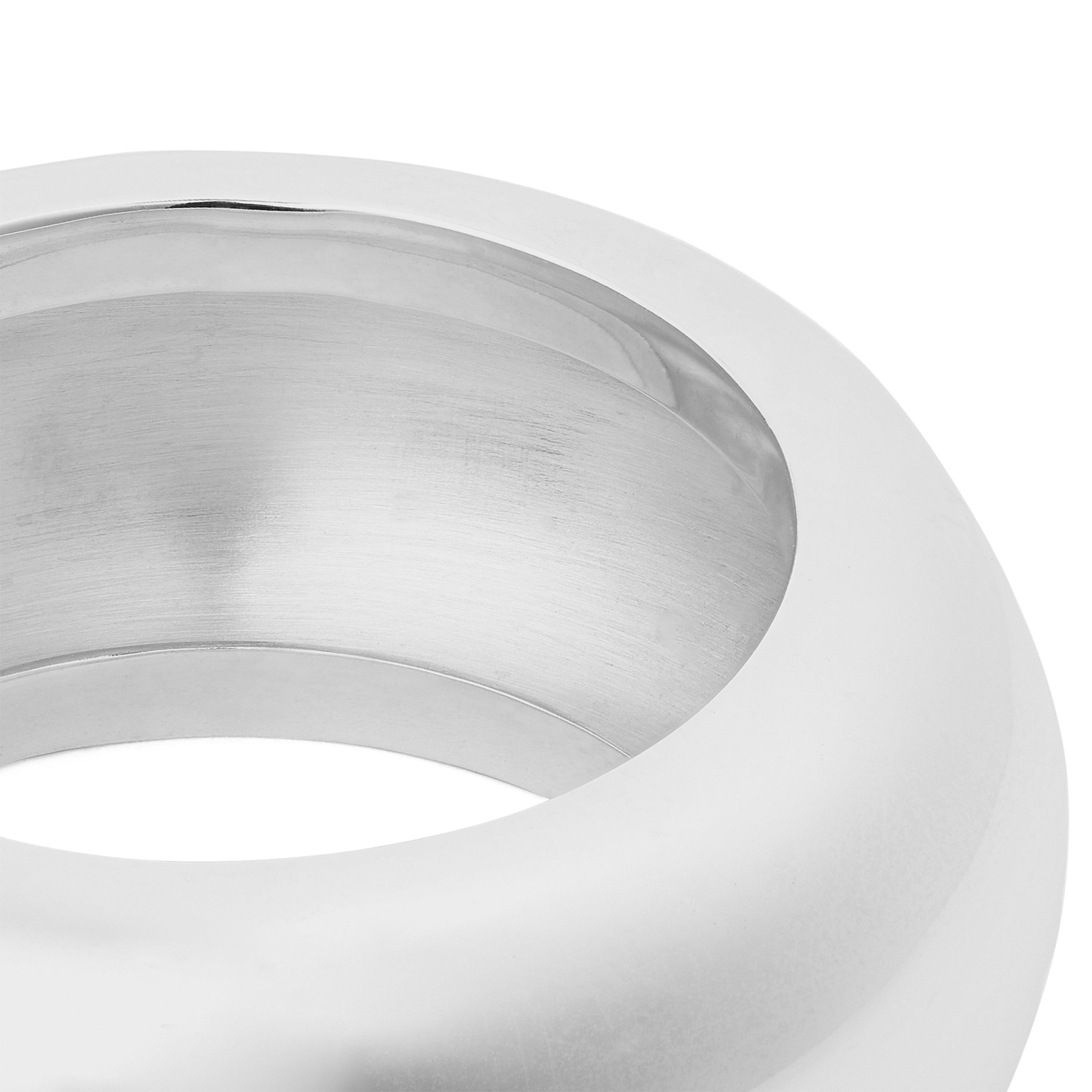 SILVER - Dinosaur Designs - Wide Boulder Bangle09 - 2