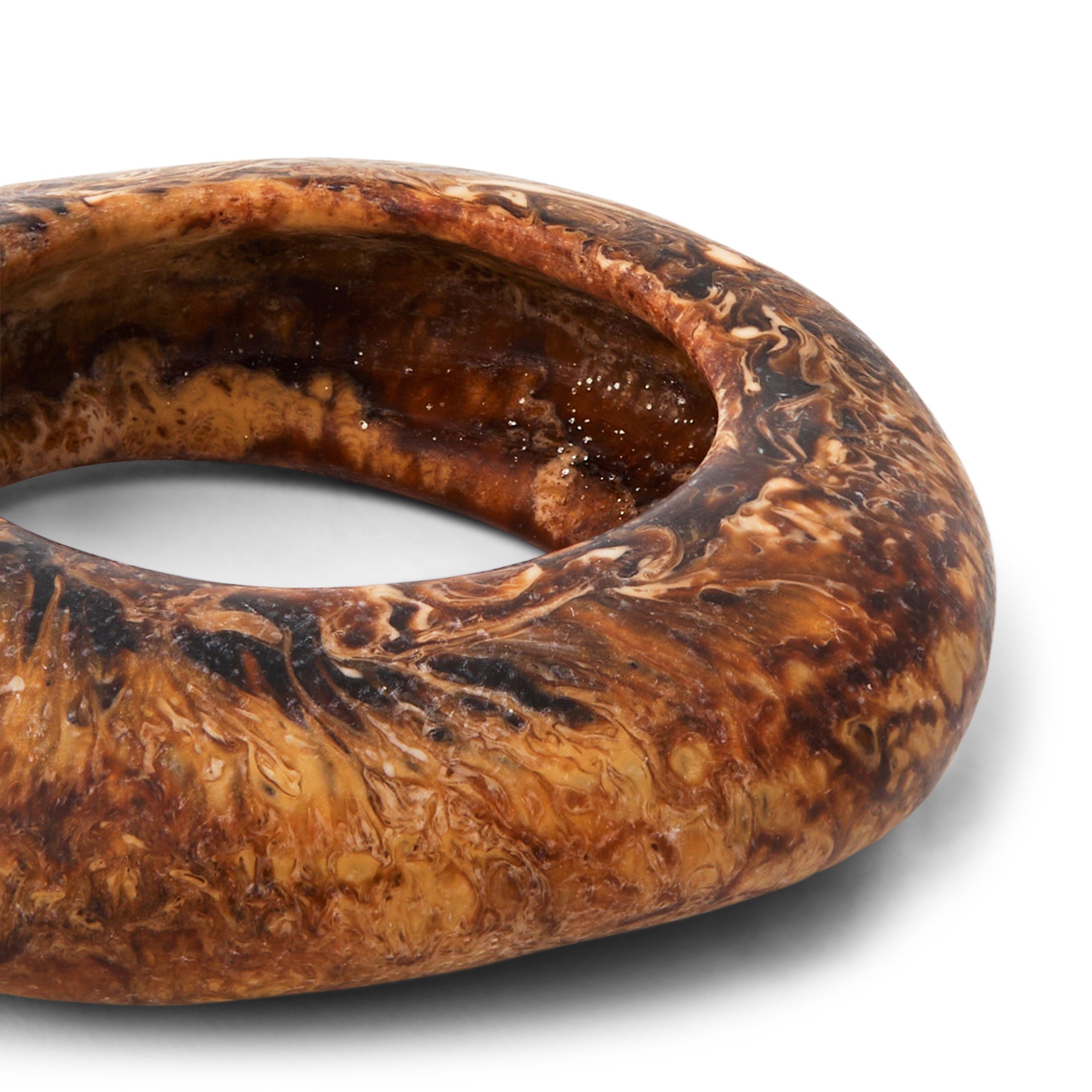 BROWN - Dinosaur Designs - Drift Large Bangle09 - 2