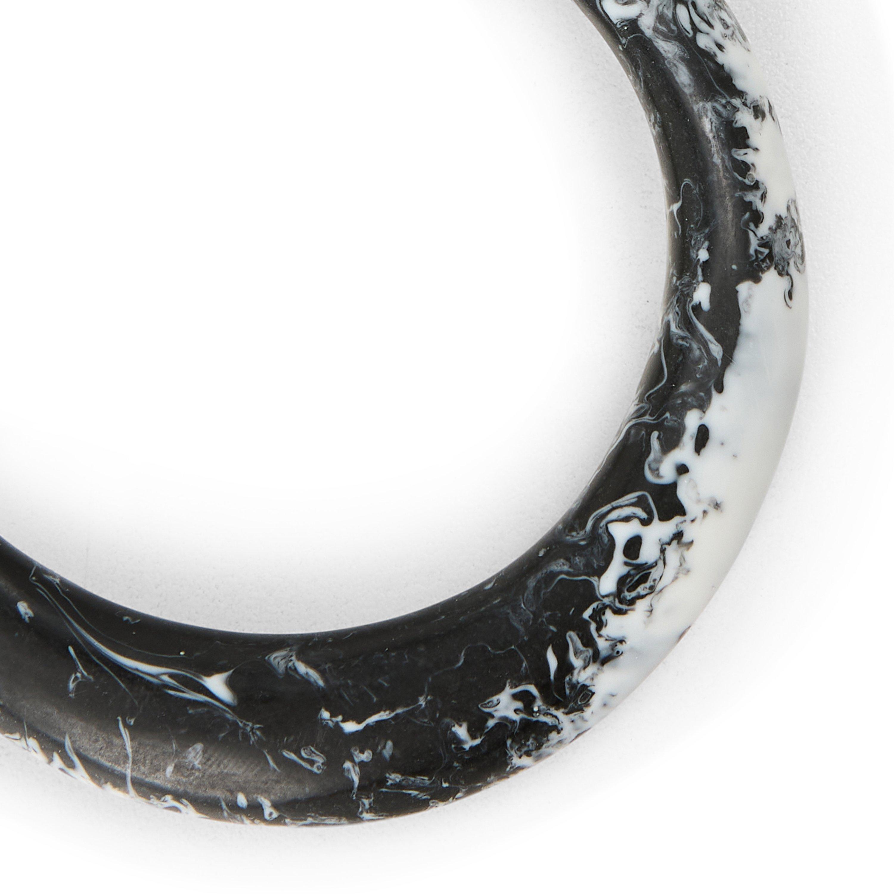 BLACK AND OTHER - Dinosaur Designs - Small Organic Bangle09 - 2