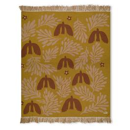 Bloomingville Lark Throw Yellow Cotton