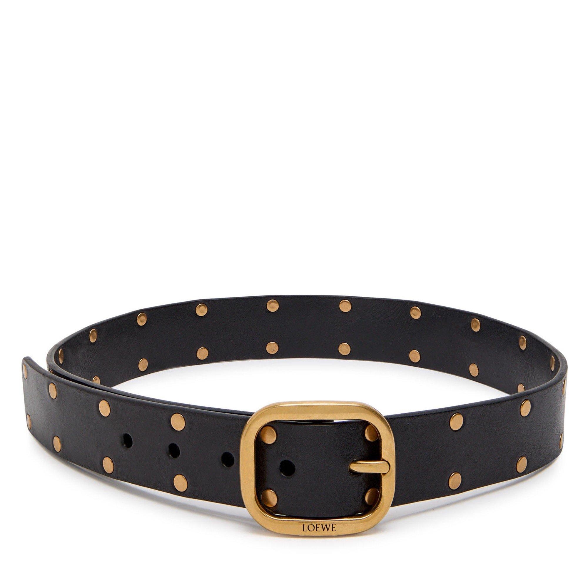 BLACK AND OTHER - Loewe - ROUNDED SOFT STUDS 3.5 BELT