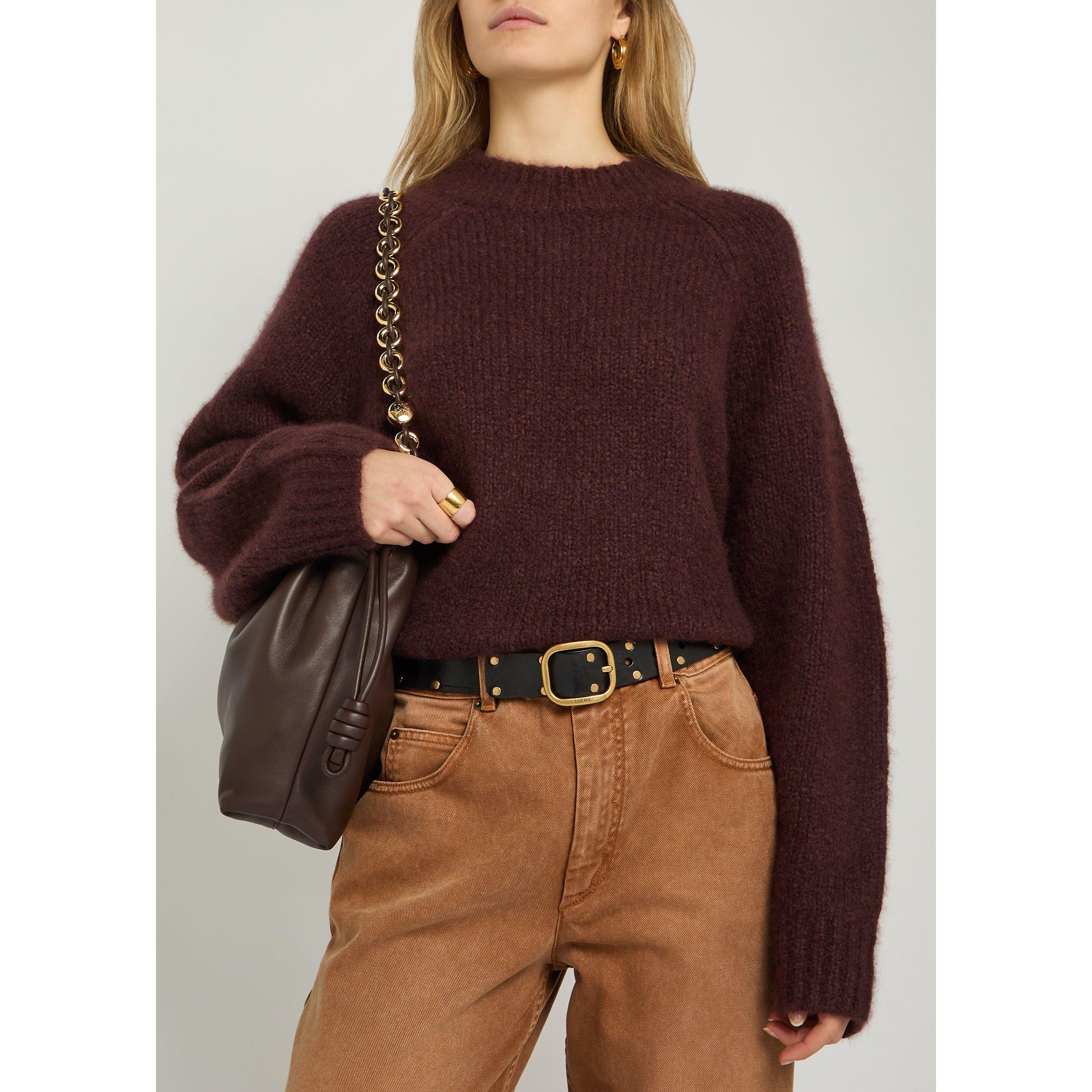BLACK AND OTHER - LOEWE - ROUNDED SOFT STUDS 3.5 BELT - 3