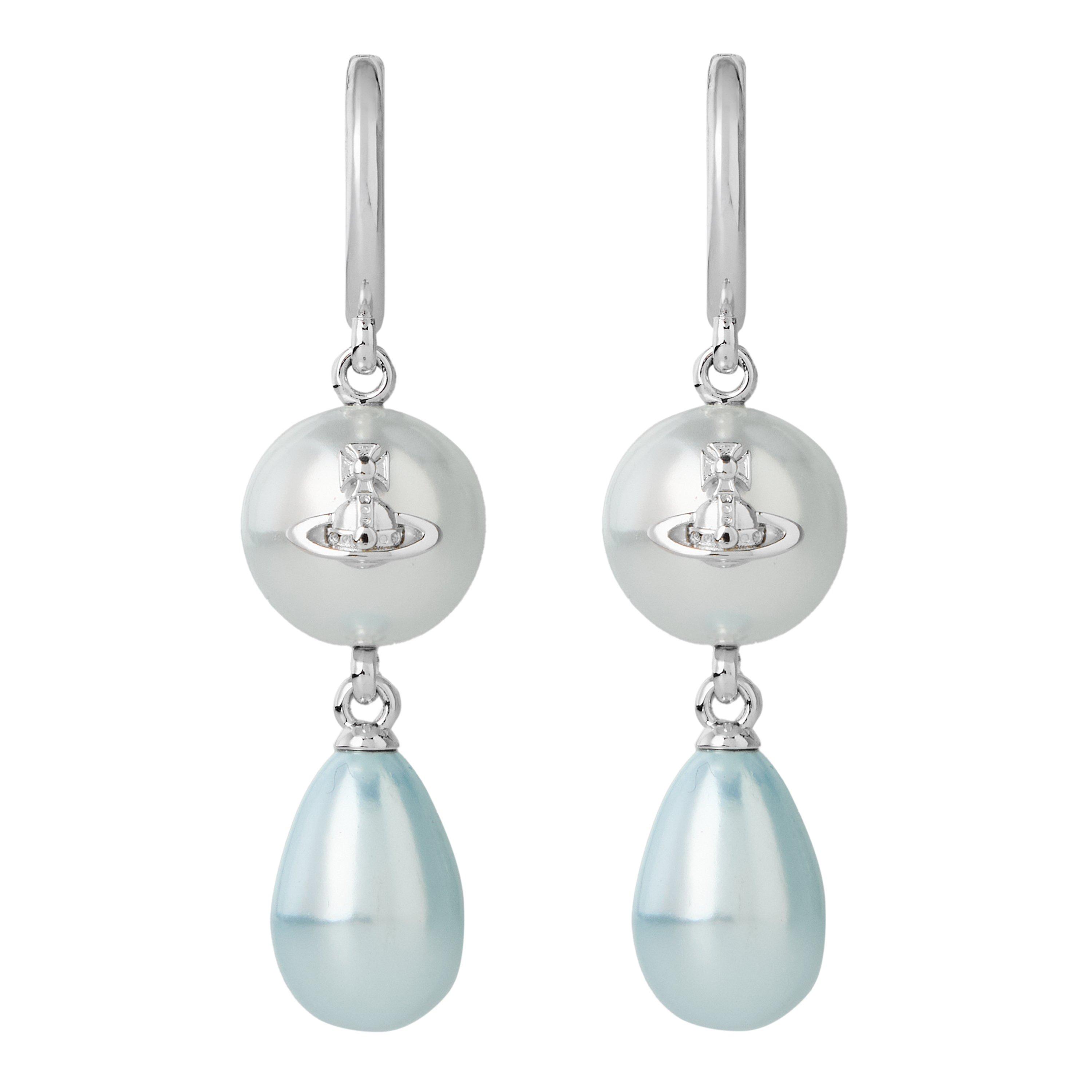 LIGHT BLUE - Vivienne Westwood - MARTHA EARRINGS - 1