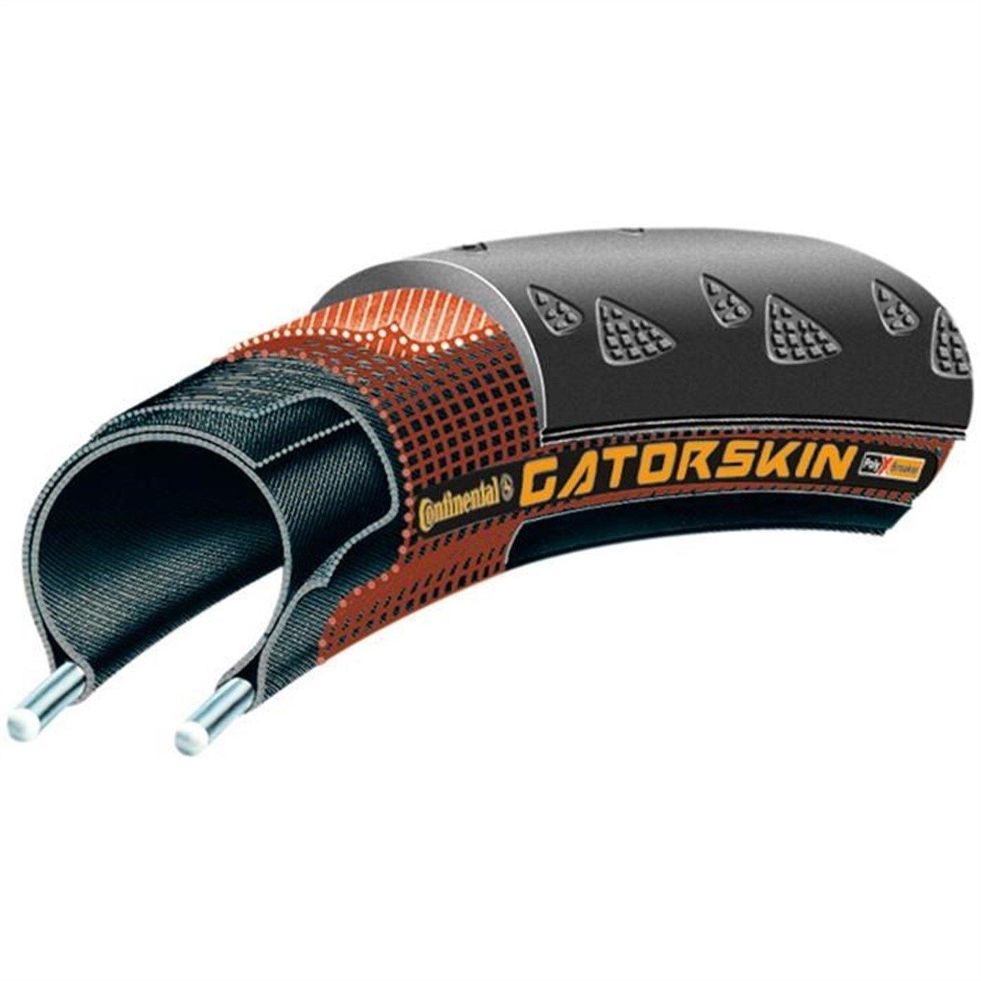 Black - Continental - Gator Hardshell 700C Duraskin Folding Road Tyre - 1
