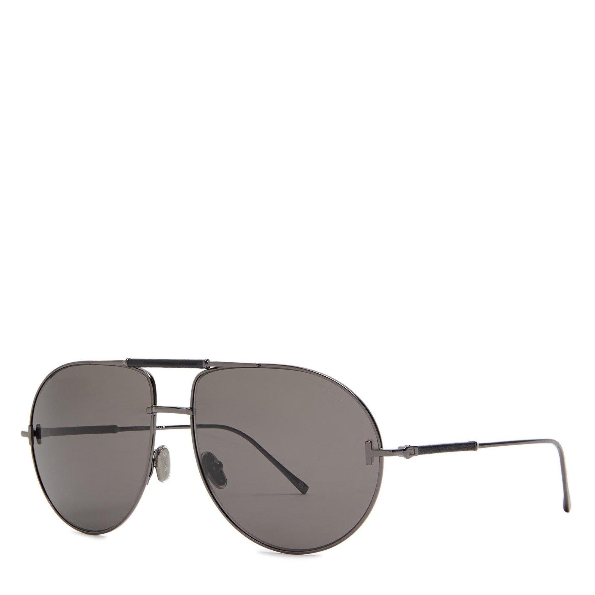 BROWN BROWN - Tom Ford - TOM FORD U AVIATOR ACETATE SG - 1