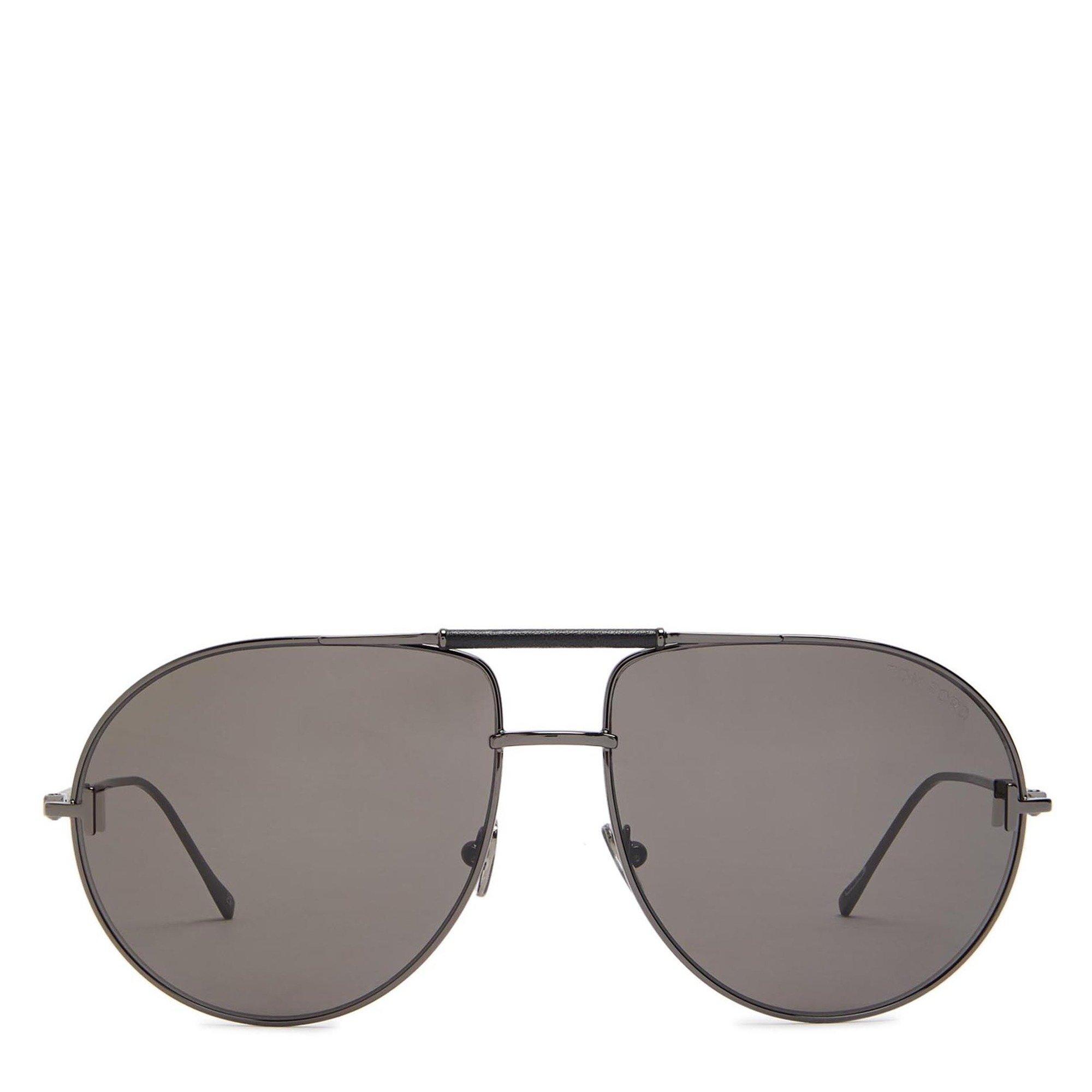 BROWN BROWN - Tom Ford - TOM FORD U AVIATOR ACETATE SG - 2