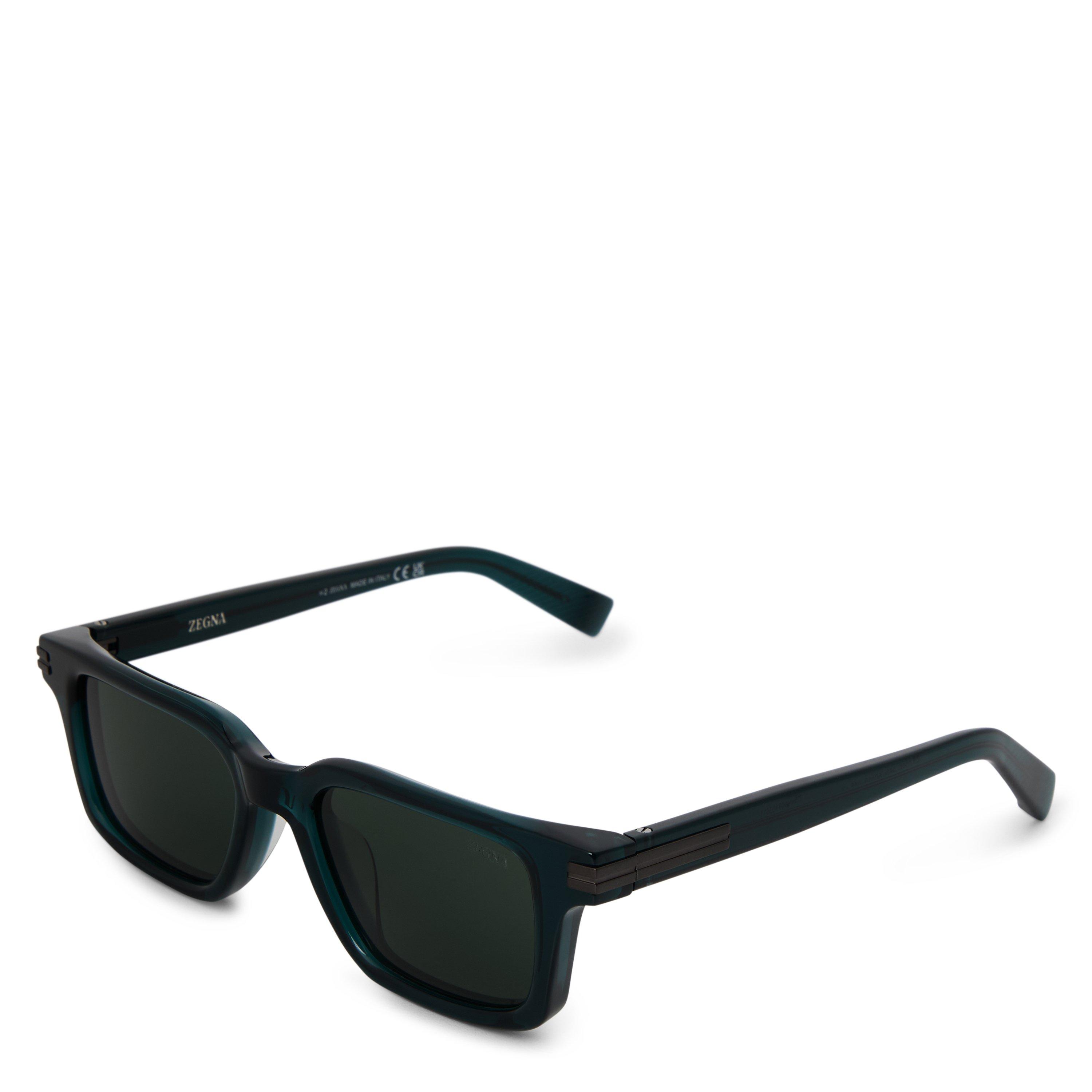GREEN - Zegna - ZEGNA M RECTANGLE ACETATE - 1