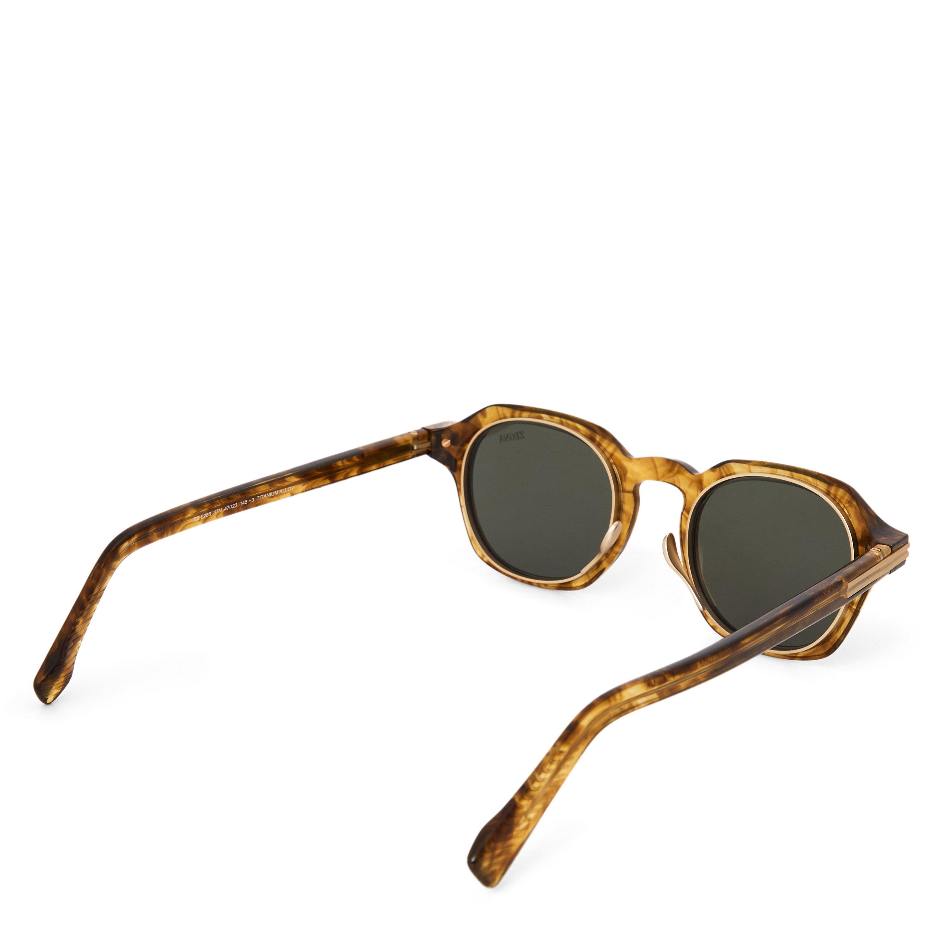 BROWN AND OTHER - Zegna - ZEGNA M ROUND ACETATE SG - 2