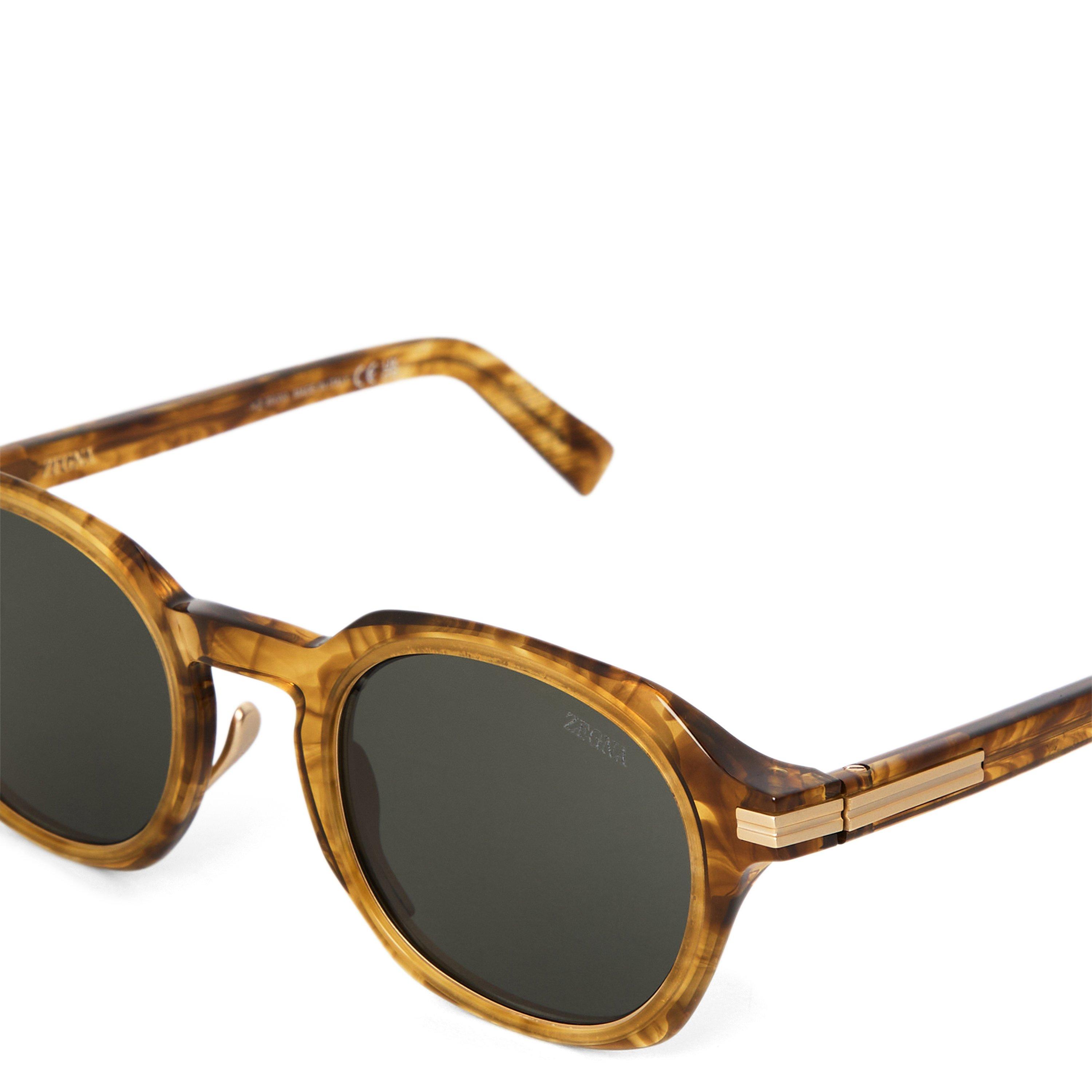 BROWN AND OTHER - Zegna - ZEGNA M ROUND ACETATE SG - 3