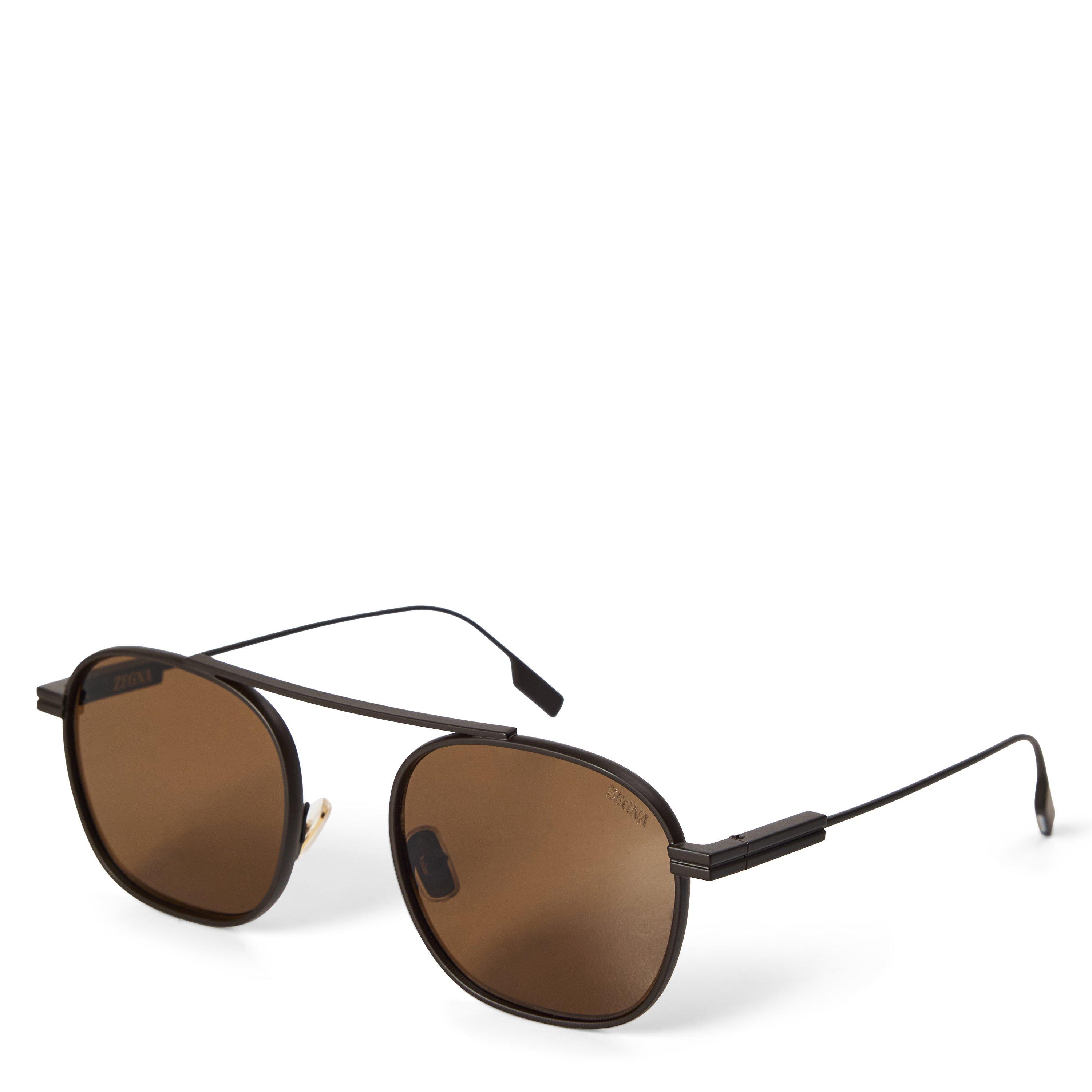 BROWN BROWN - Zegna - ZEGNA M METAL AVIATOR SG - 1