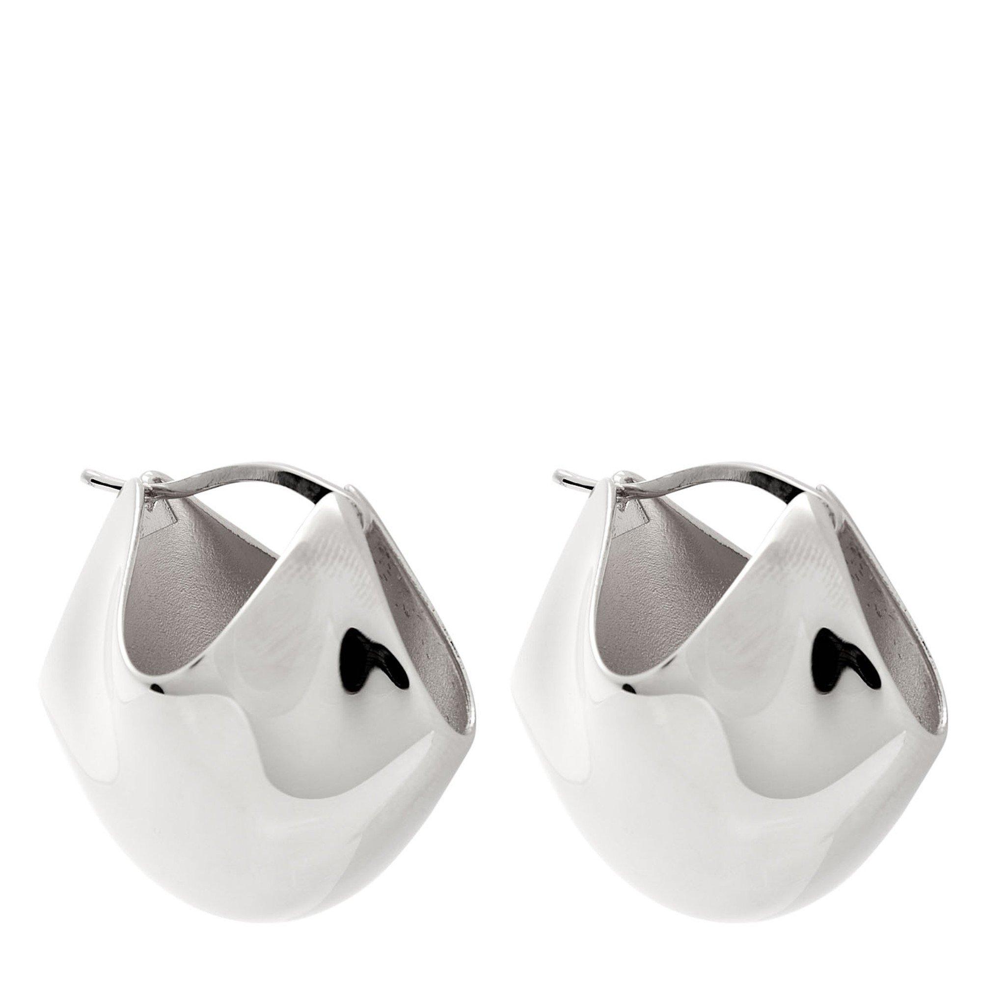 SILVER - Khaite - LOTUS MEDIUM EARRINGS - SILVER - 1
