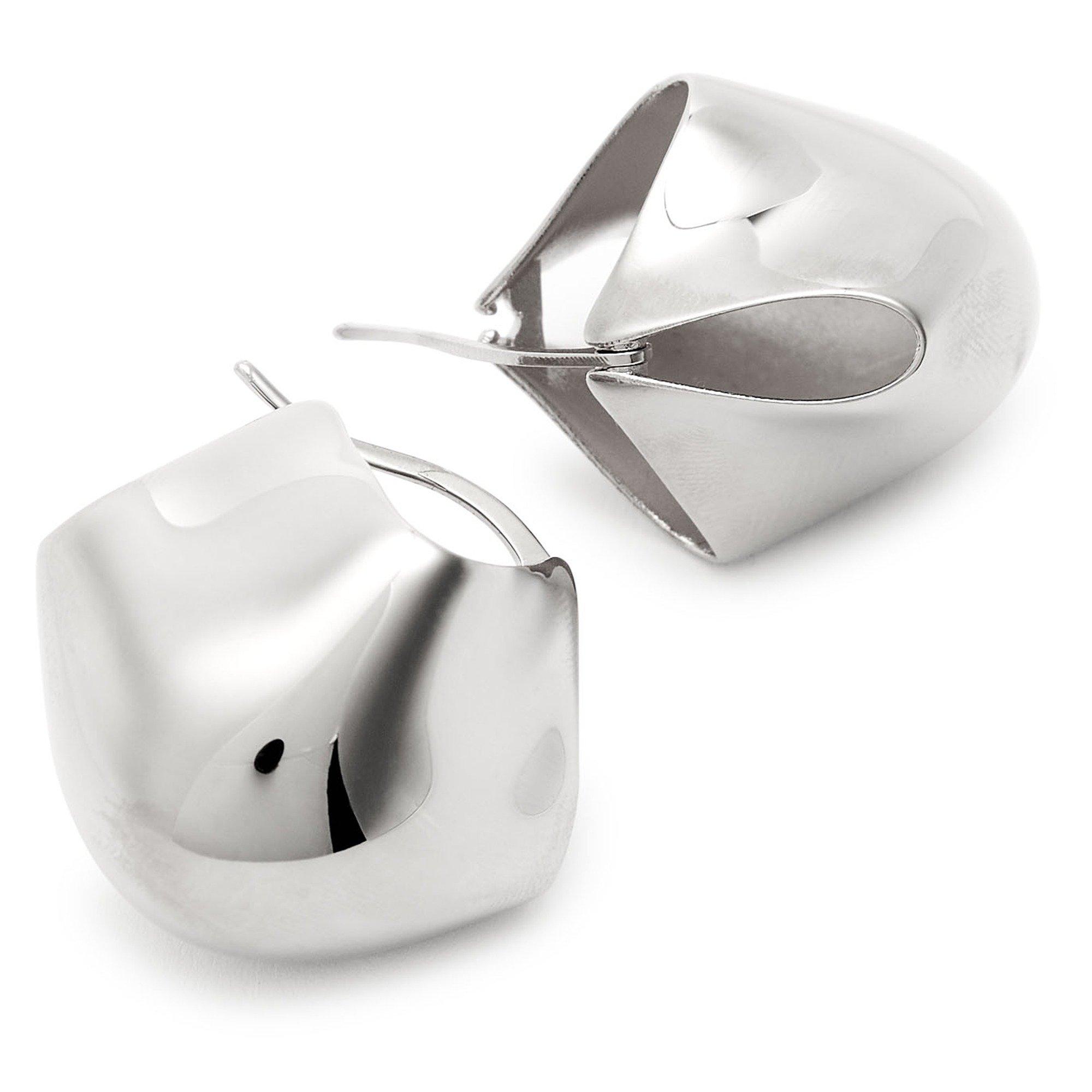 SILVER - Khaite - LOTUS MEDIUM EARRINGS - SILVER - 2
