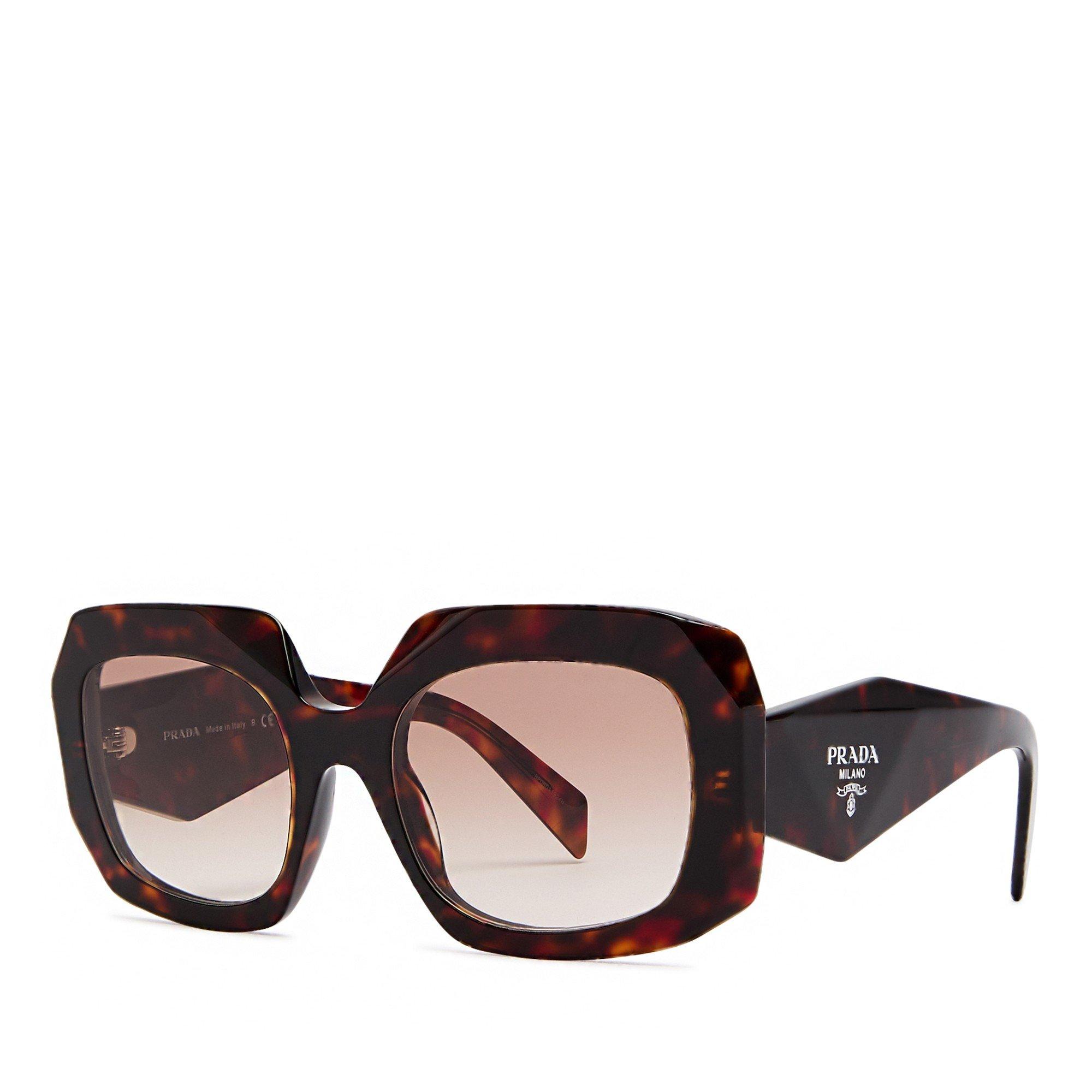 BROWN BROWN - Prada - PRADA F LOGO OS ACETATE SG