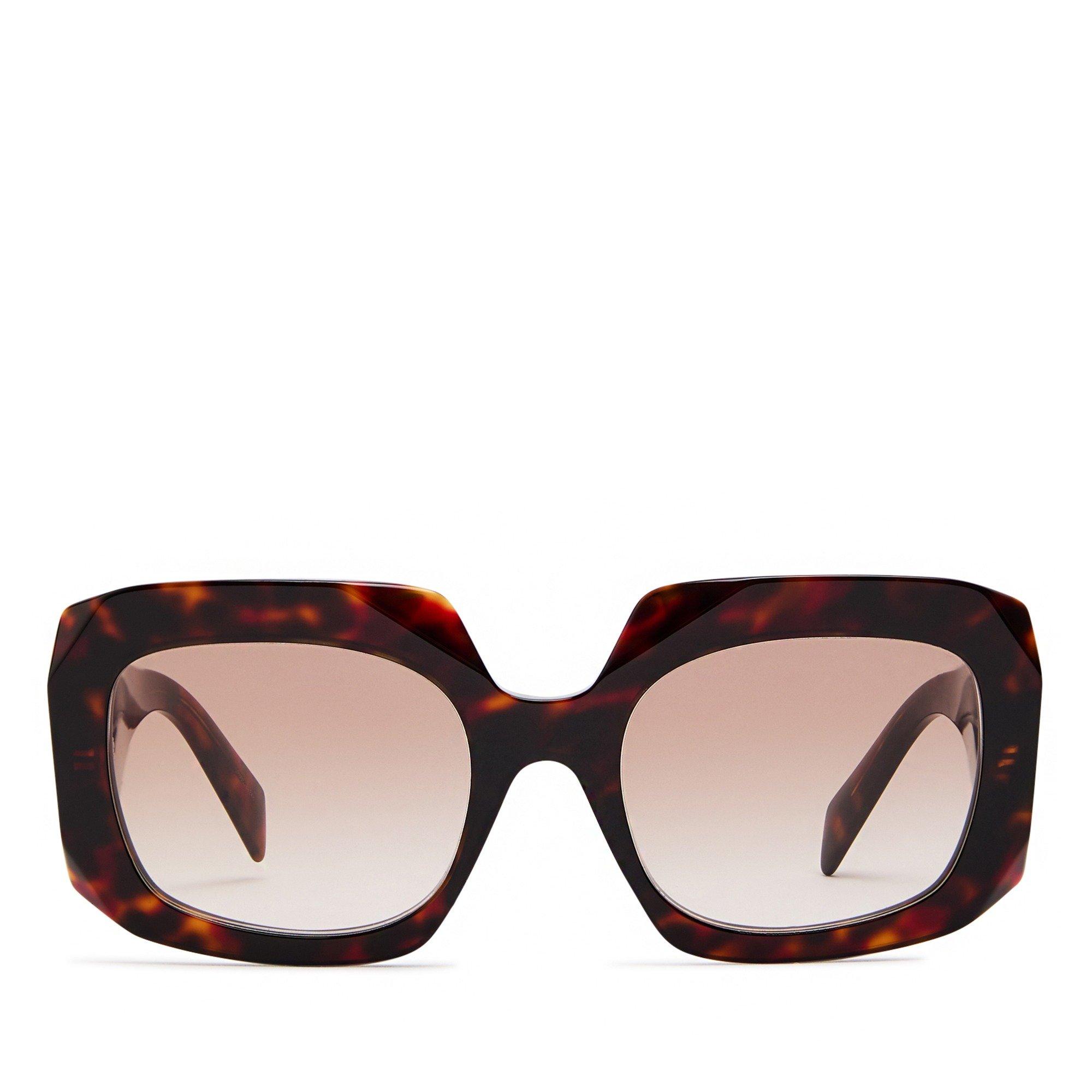 BROWN BROWN - Prada - PRADA F LOGO OS ACETATE SG - 2