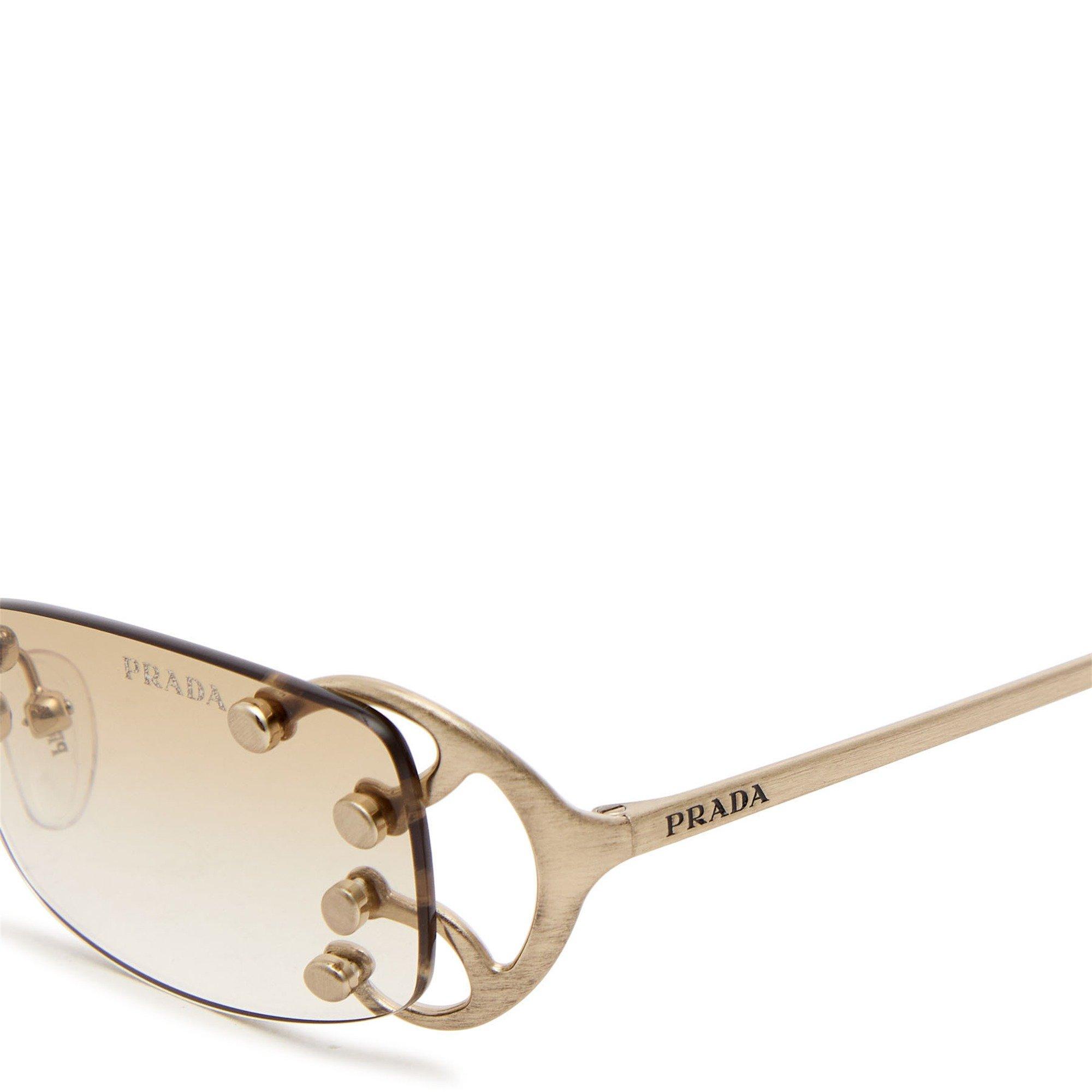 GOLD - Prada - PRADA U METAL DETAIL RIMLESS - 3