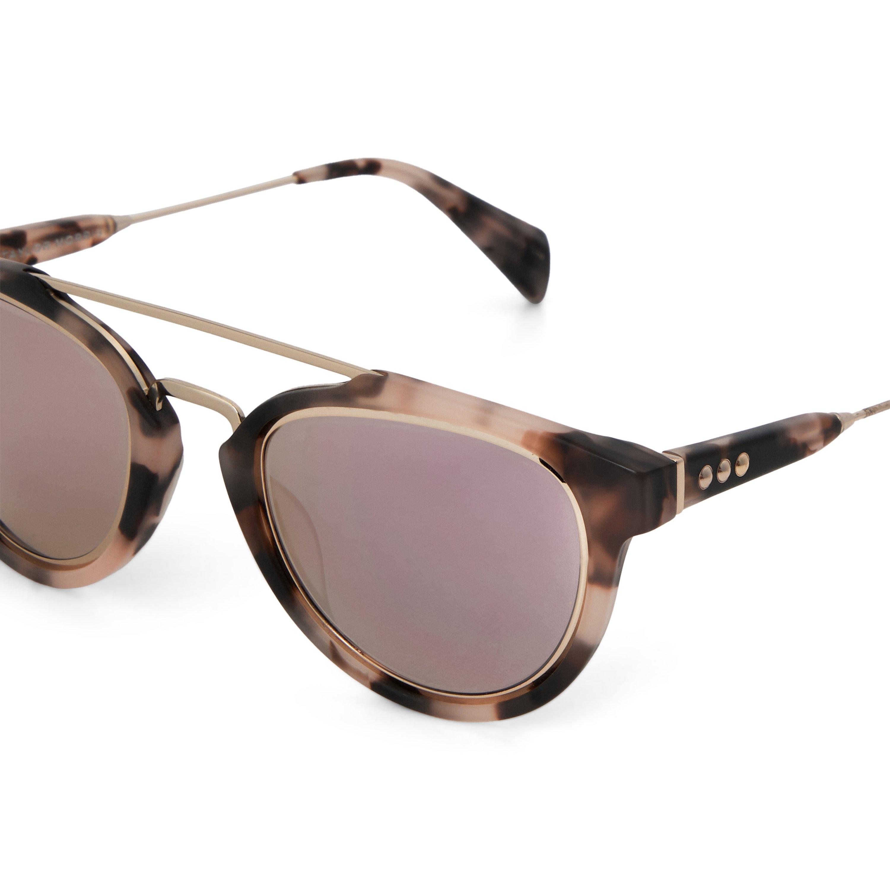 PINK AND OTHER - Unknown - Unisex 32047 Rollright Double Bridge Round Sunglasses - 3