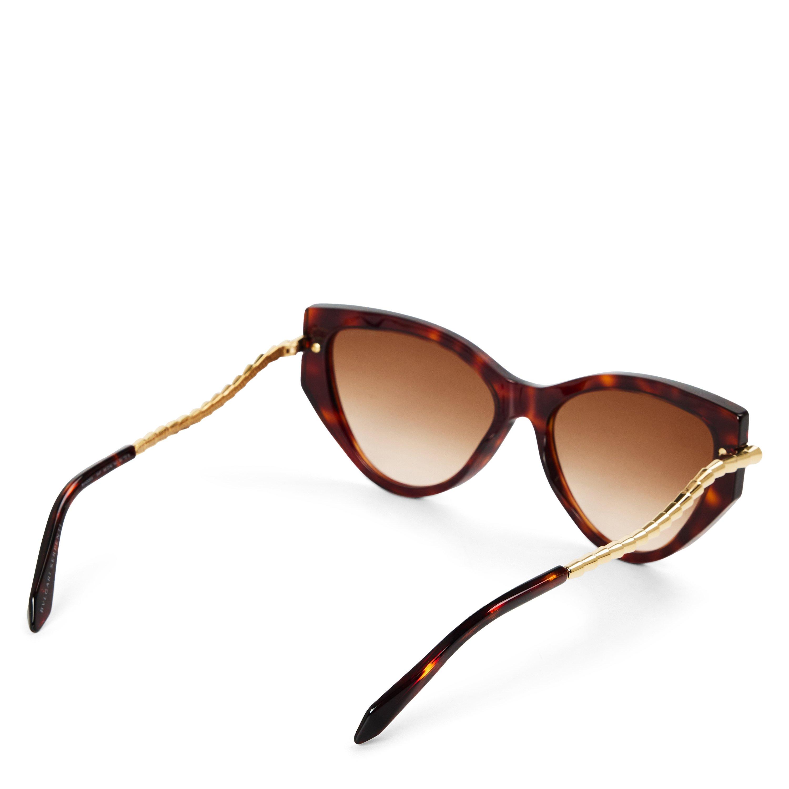 BROWN HAVANA - Bvlgari - BVG CATEYE SERPENTI METAL - 2