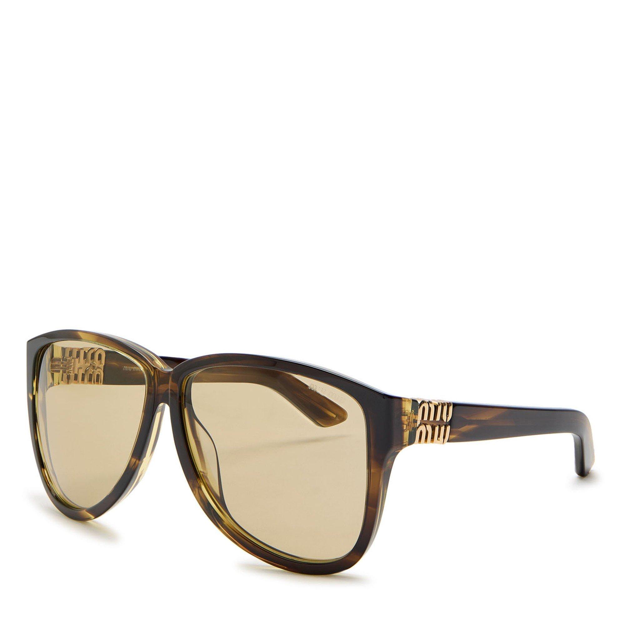BROWN BROWN - Miu Miu - MIU MIU BUTTERFLY ACETATE SG - 1
