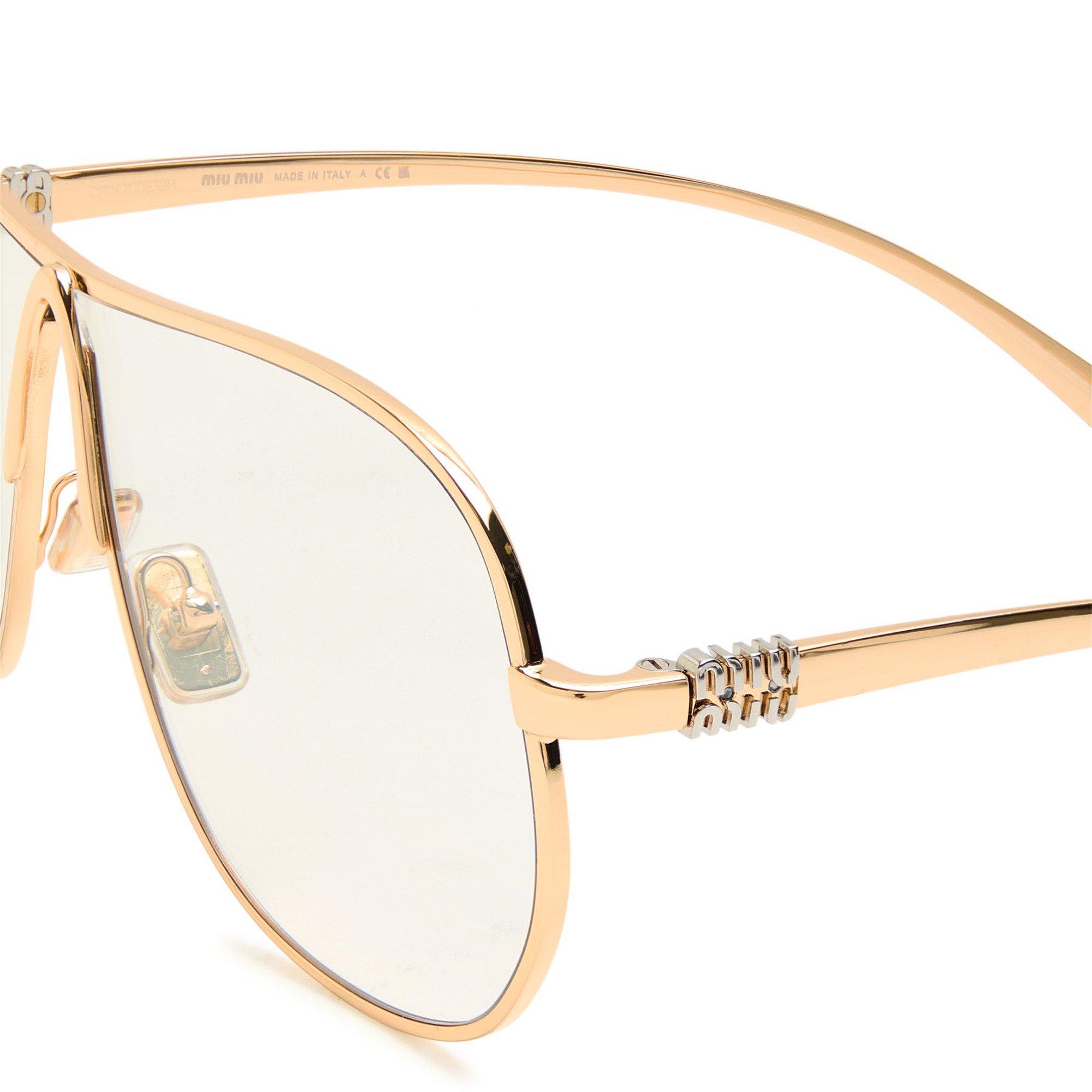 GOLD - Miu Miu - MIU MIU AVIATOR OPTICAL - 3