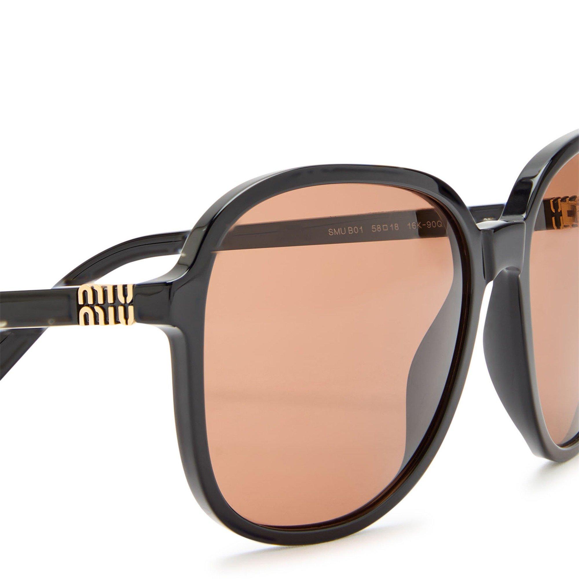 BLACK - Miu Miu - MIU MIU OS ACETATE SG - 3