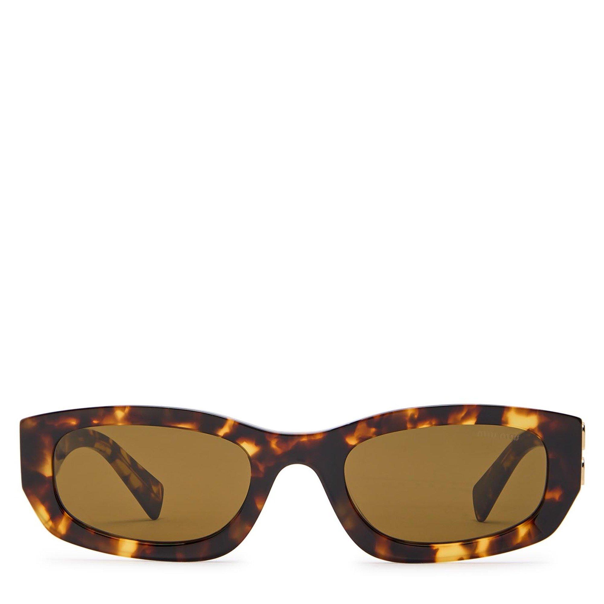 BROWN HAVANA - Miu Miu - MIU MIU NARROW ACETATE SG - 2