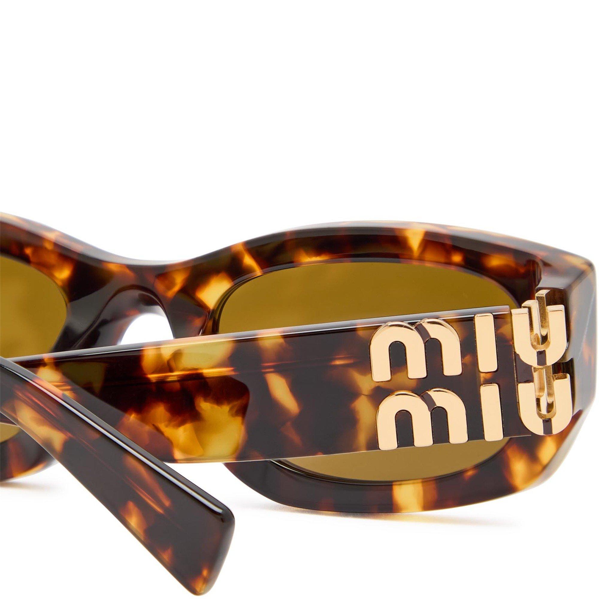 BROWN HAVANA - Miu Miu - MIU MIU NARROW ACETATE SG - 3
