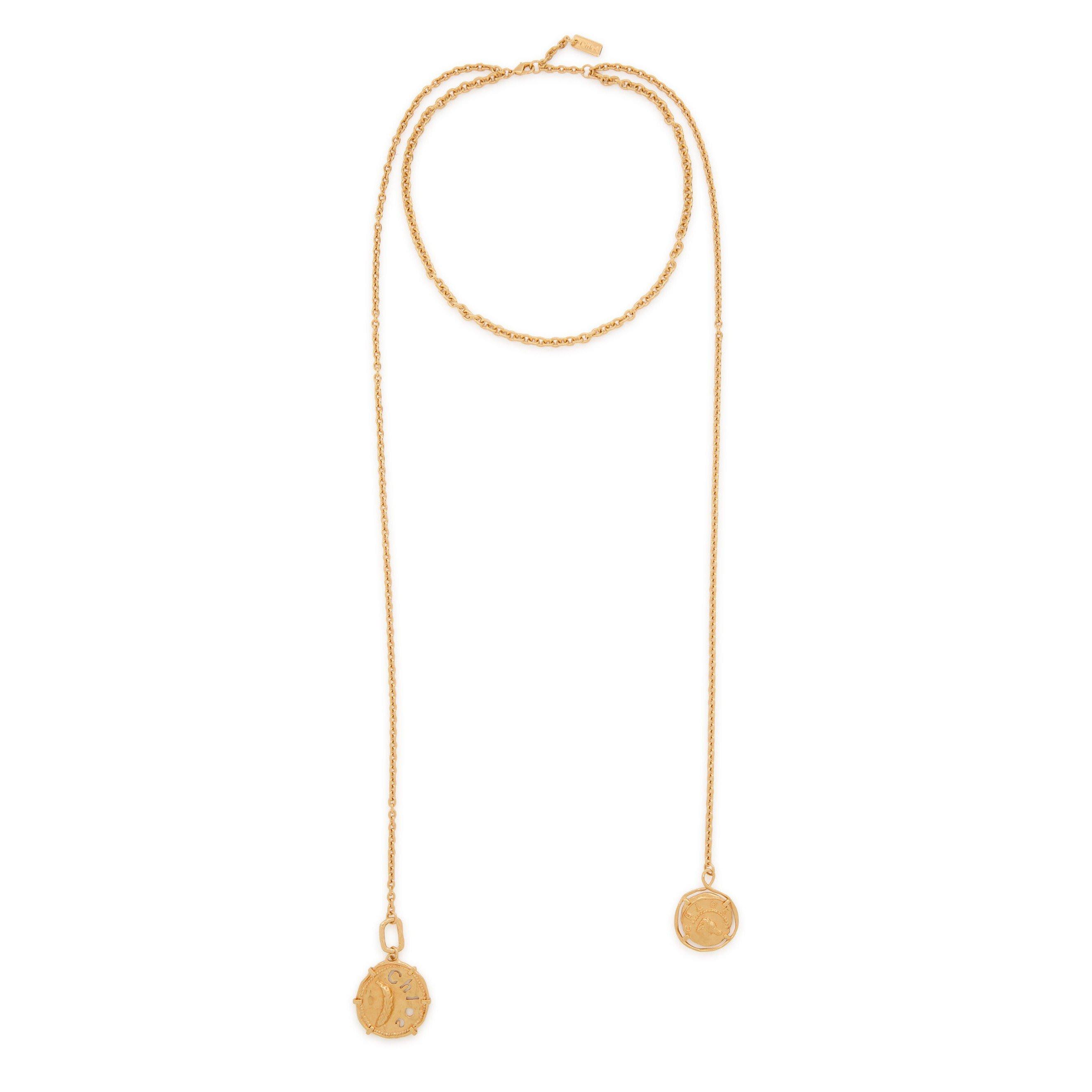GOLD - Chloe - Dual coin necklace - 1