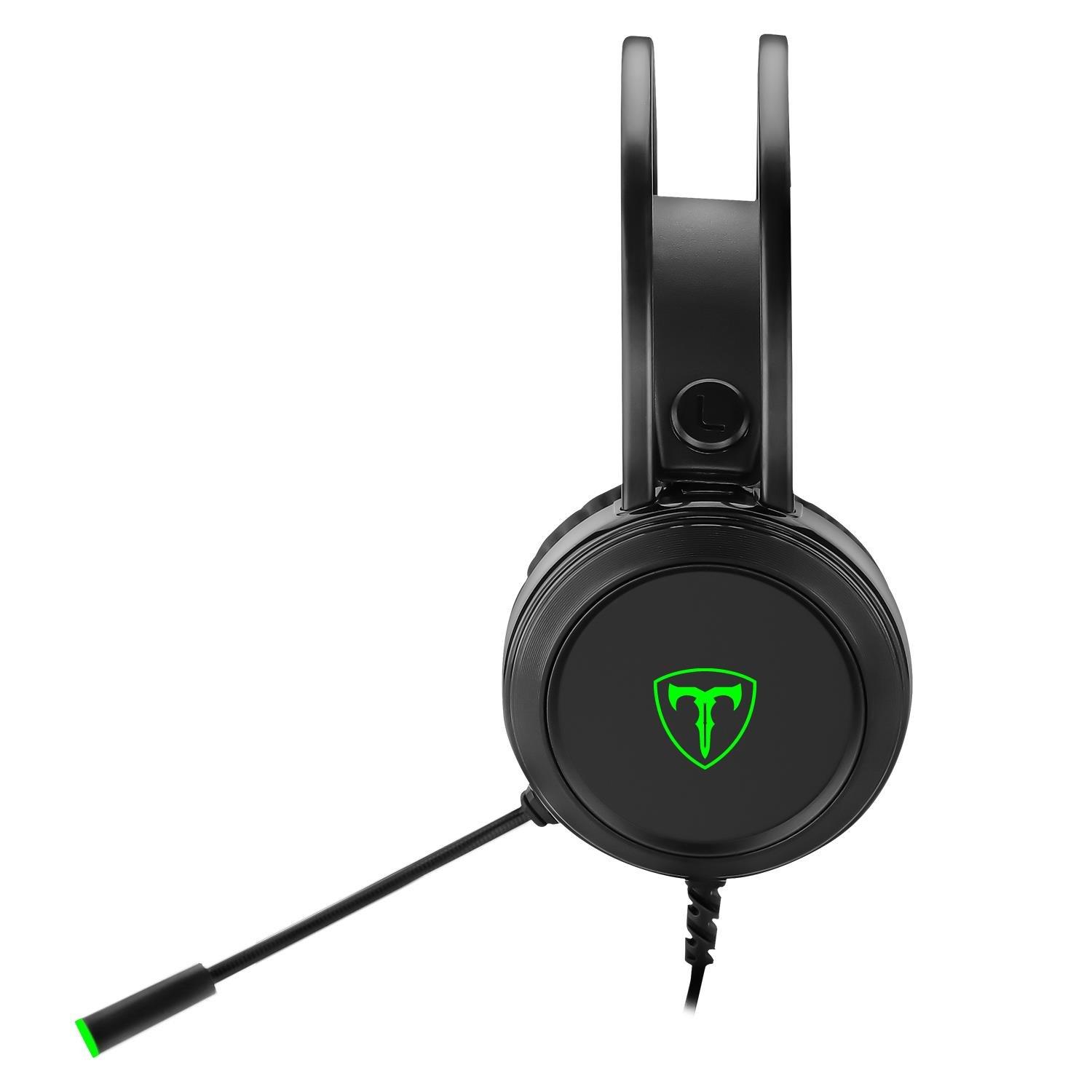 Black/Green - T-DAGGER - Ural TRGH202 Headset - 5