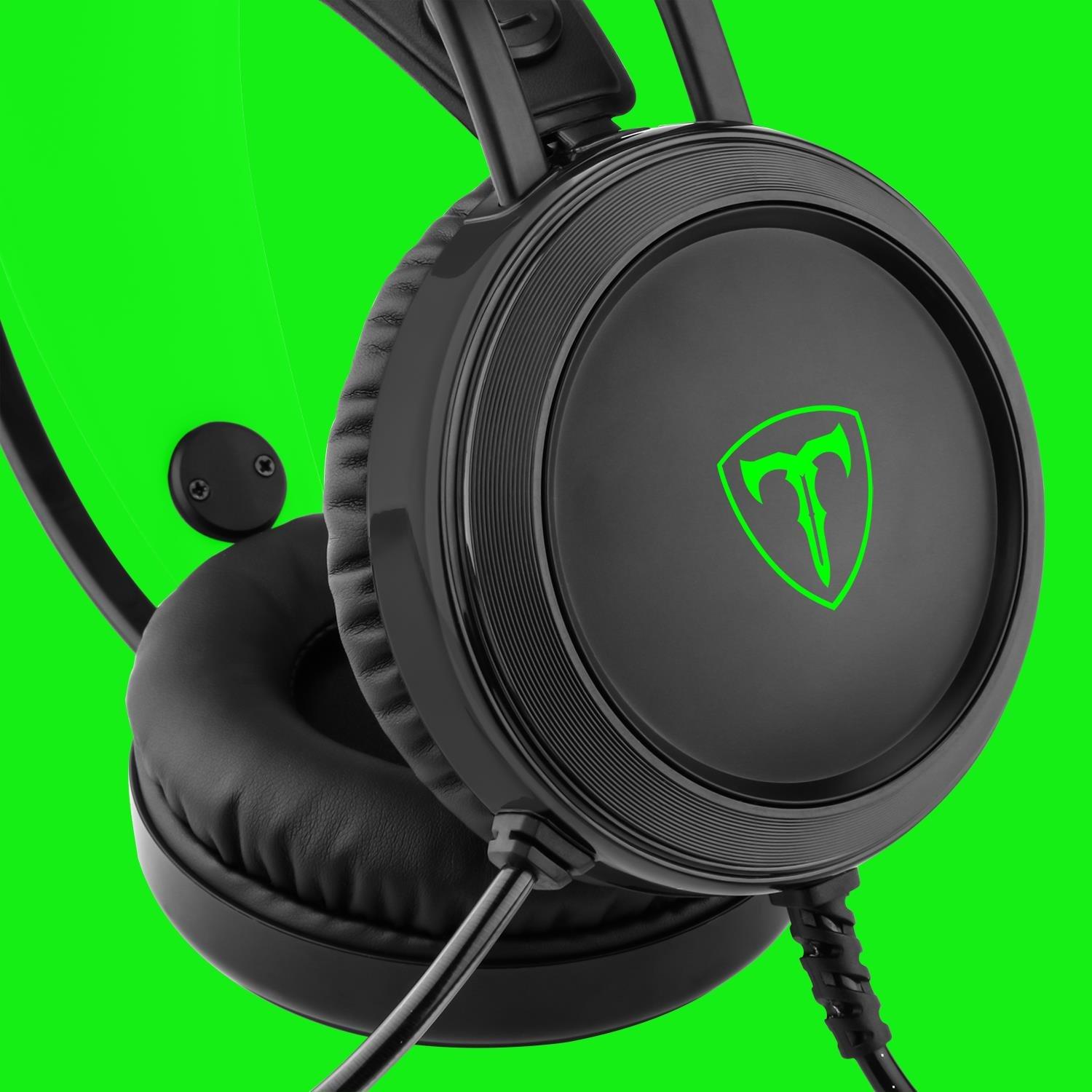 Black/Green - T-DAGGER - Ural TRGH202 Headset - 6