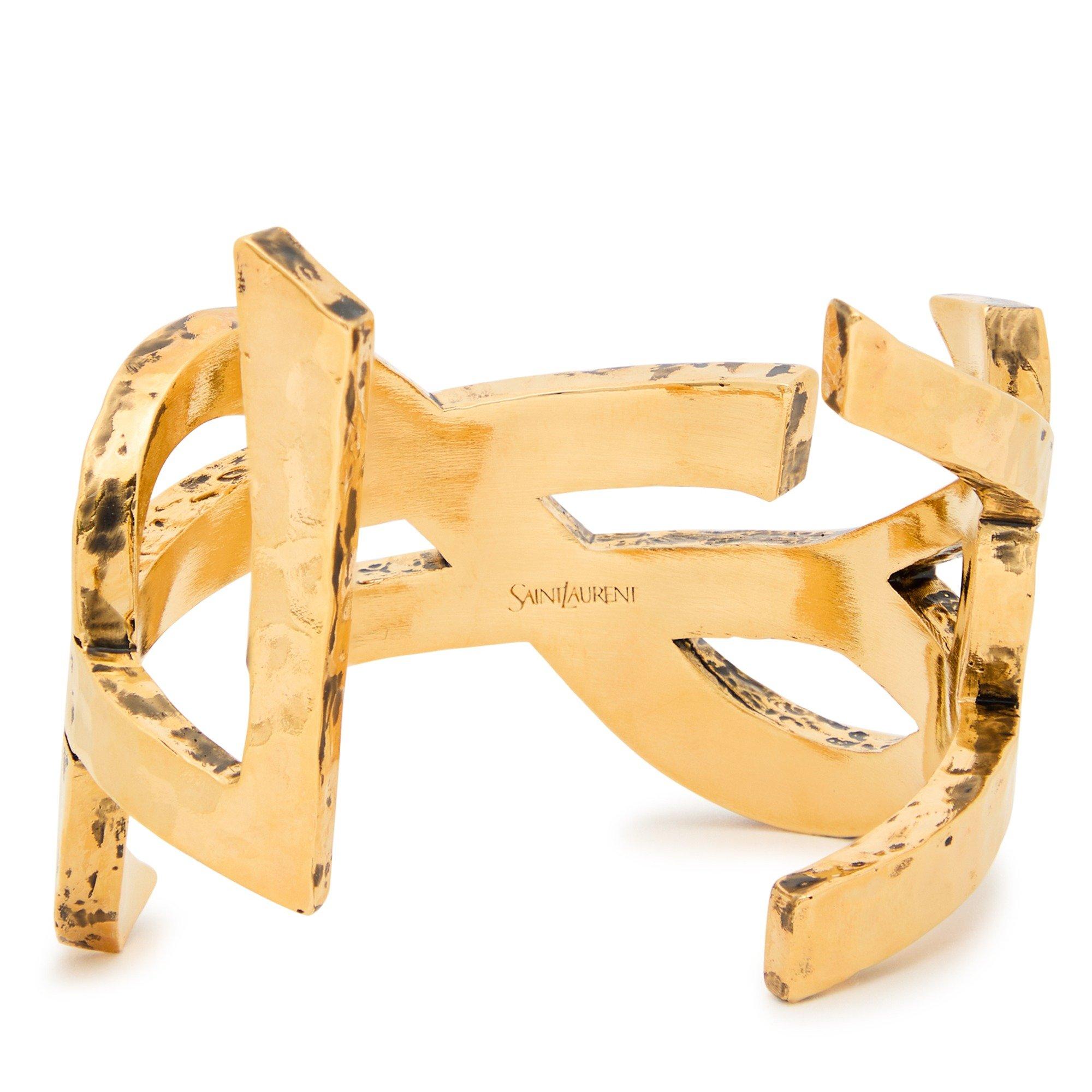 GOLD - Saint Laurent - Women's Cassandre Cuff Bracelet - 2