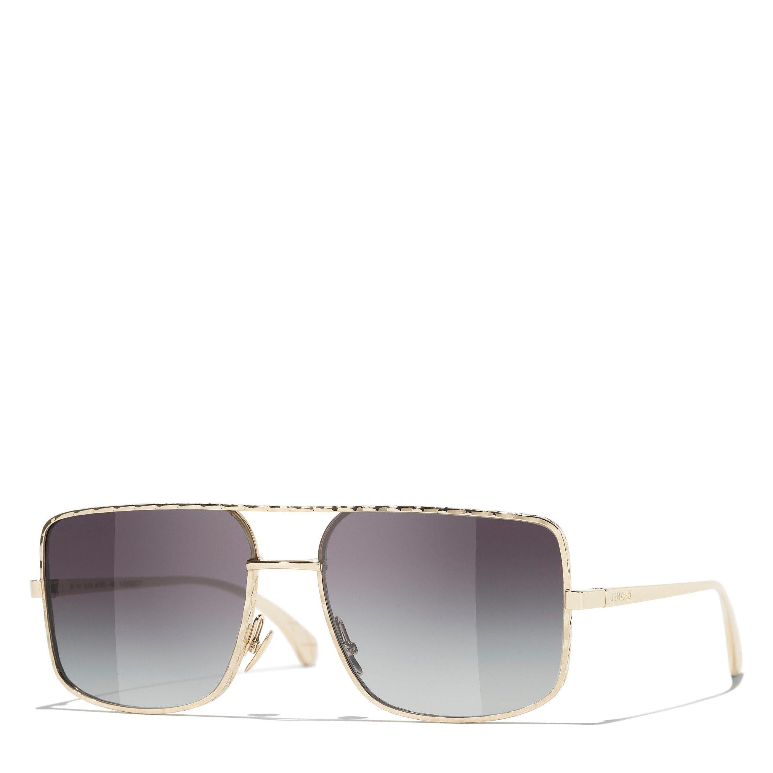 BLACK AND OTHER - CHANEL - CHANEL F METAL AVIATOR SG - 1