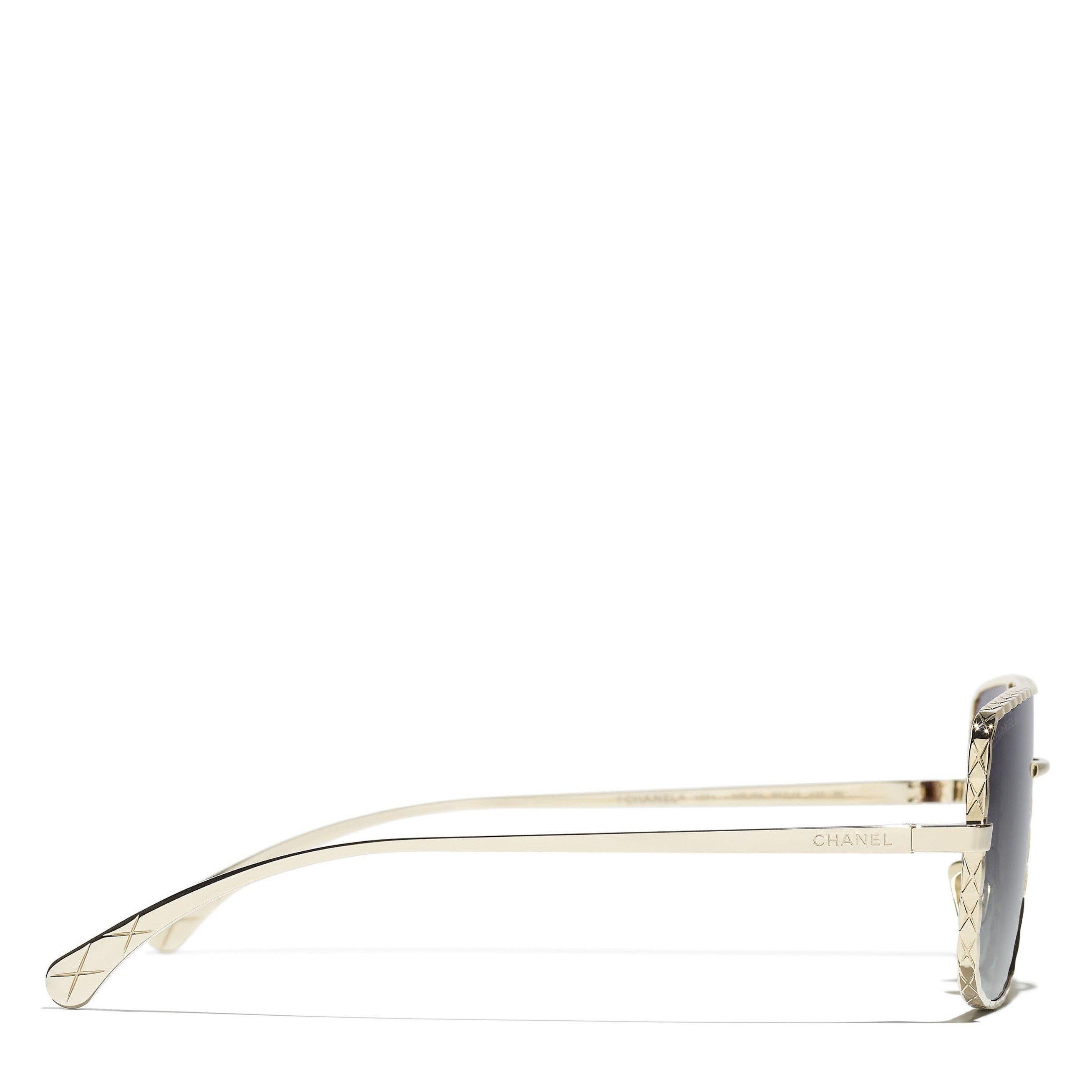 BLACK AND OTHER - CHANEL - CHANEL F METAL AVIATOR SG - 3