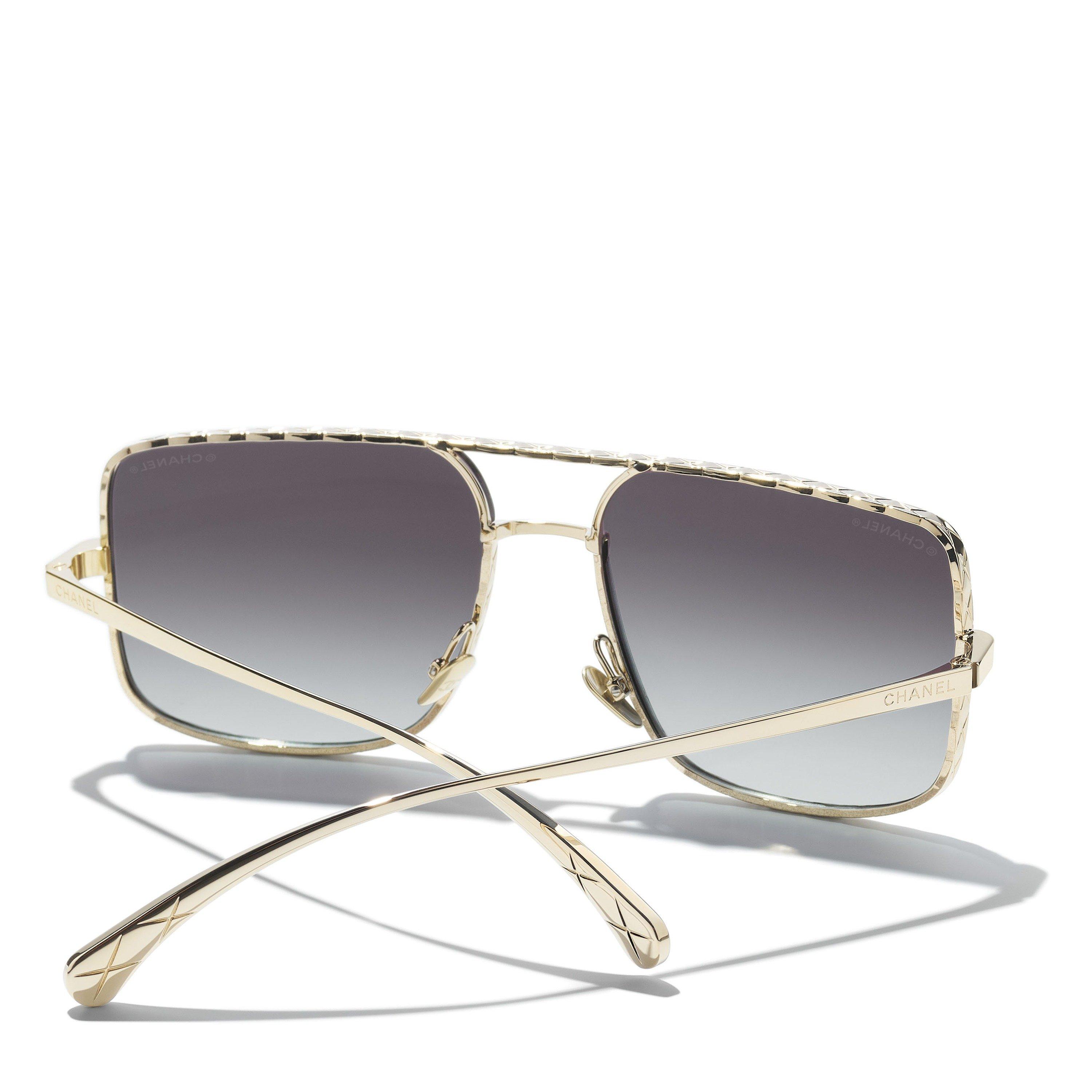 BLACK AND OTHER - CHANEL - CHANEL F METAL AVIATOR SG - 4