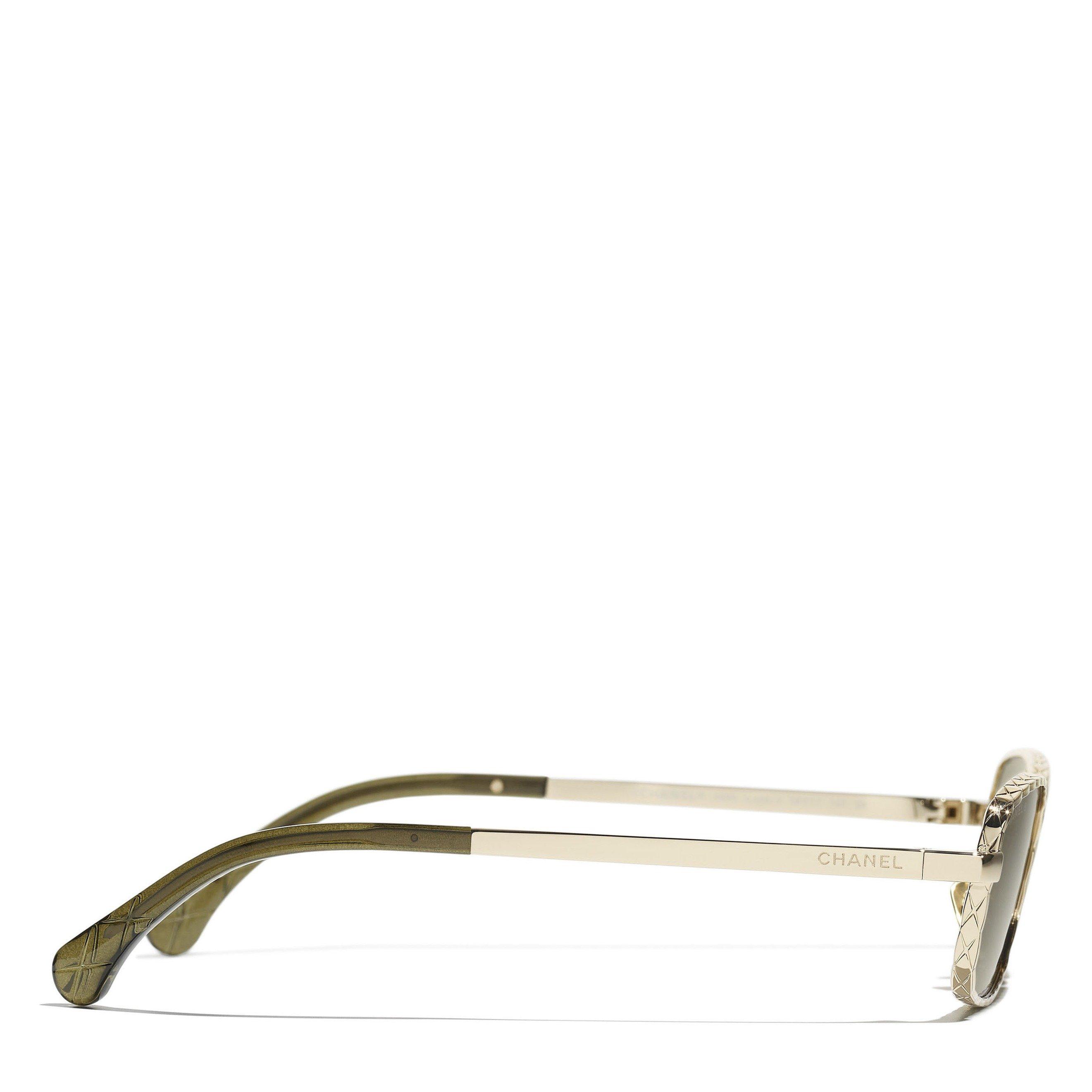 GOLD - CHANEL - CHANEL F RECTANGLE METAL SG - 3