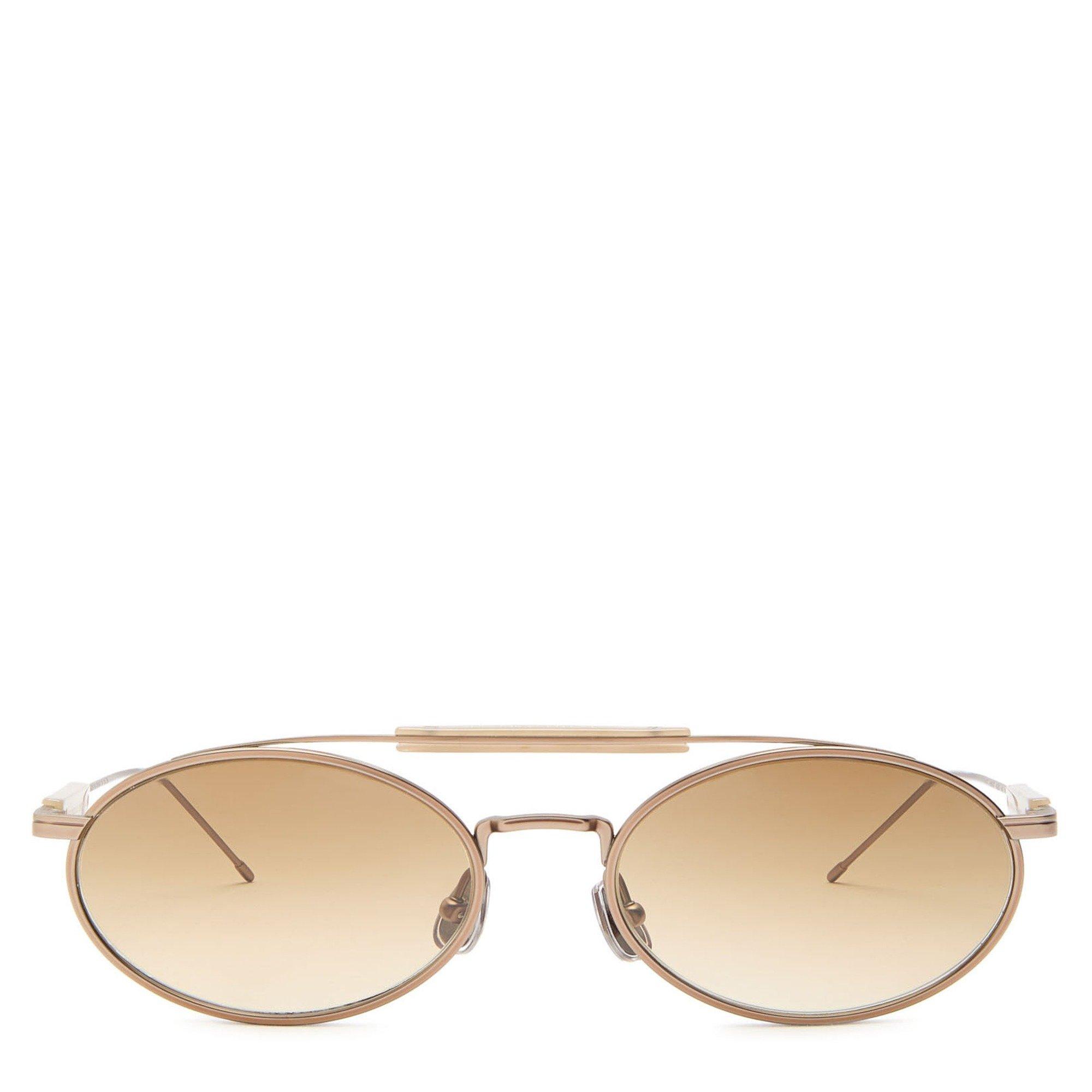 PINK AND OTHER - Brunello Cucinelli - Titanium Aviator Sunglasses - 2