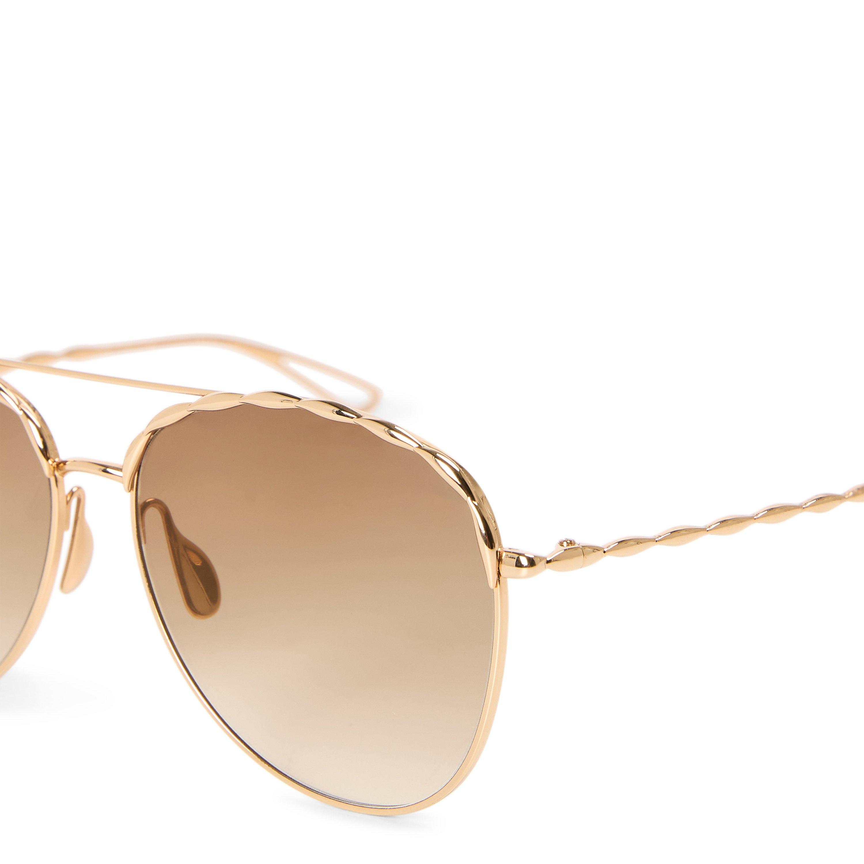 GOLD - Elie Saab - Women's ES 008/S09 Aviator Sunglasses - 3