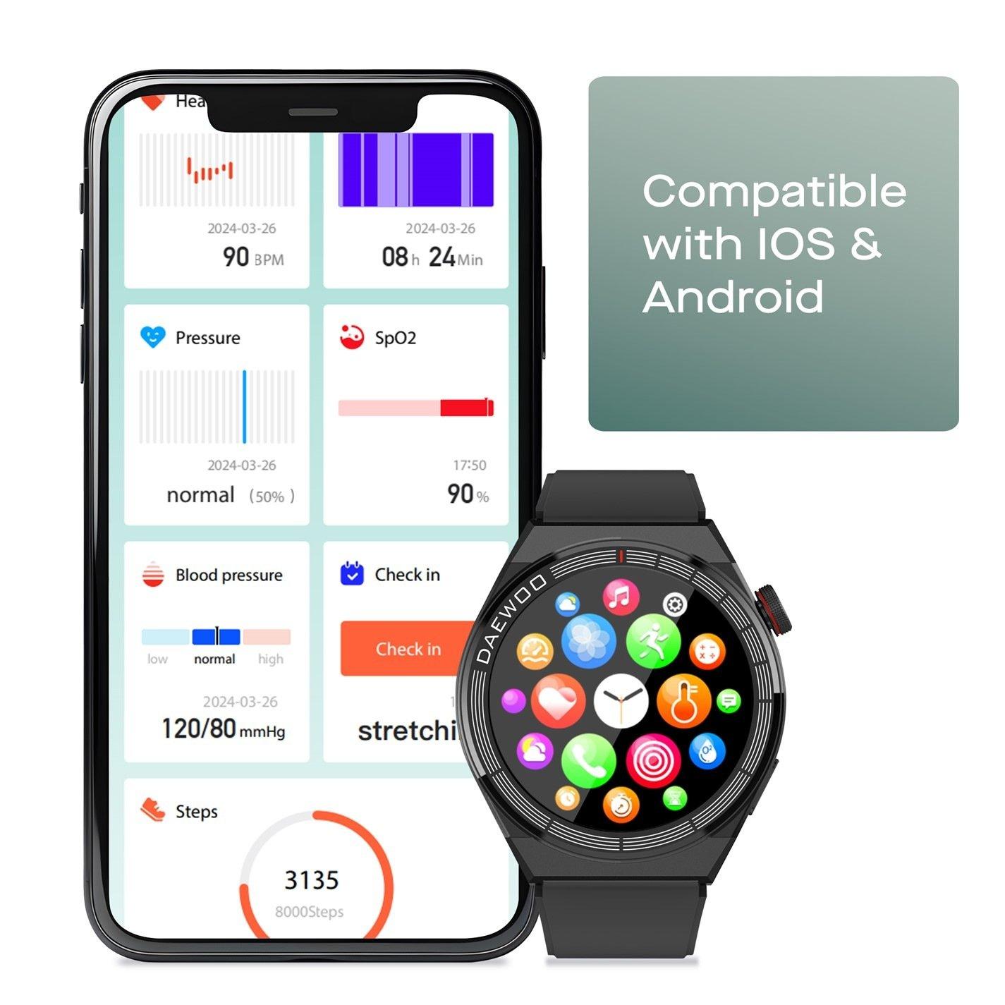 Black - Daewoo Electricals - Smart Watch - 5