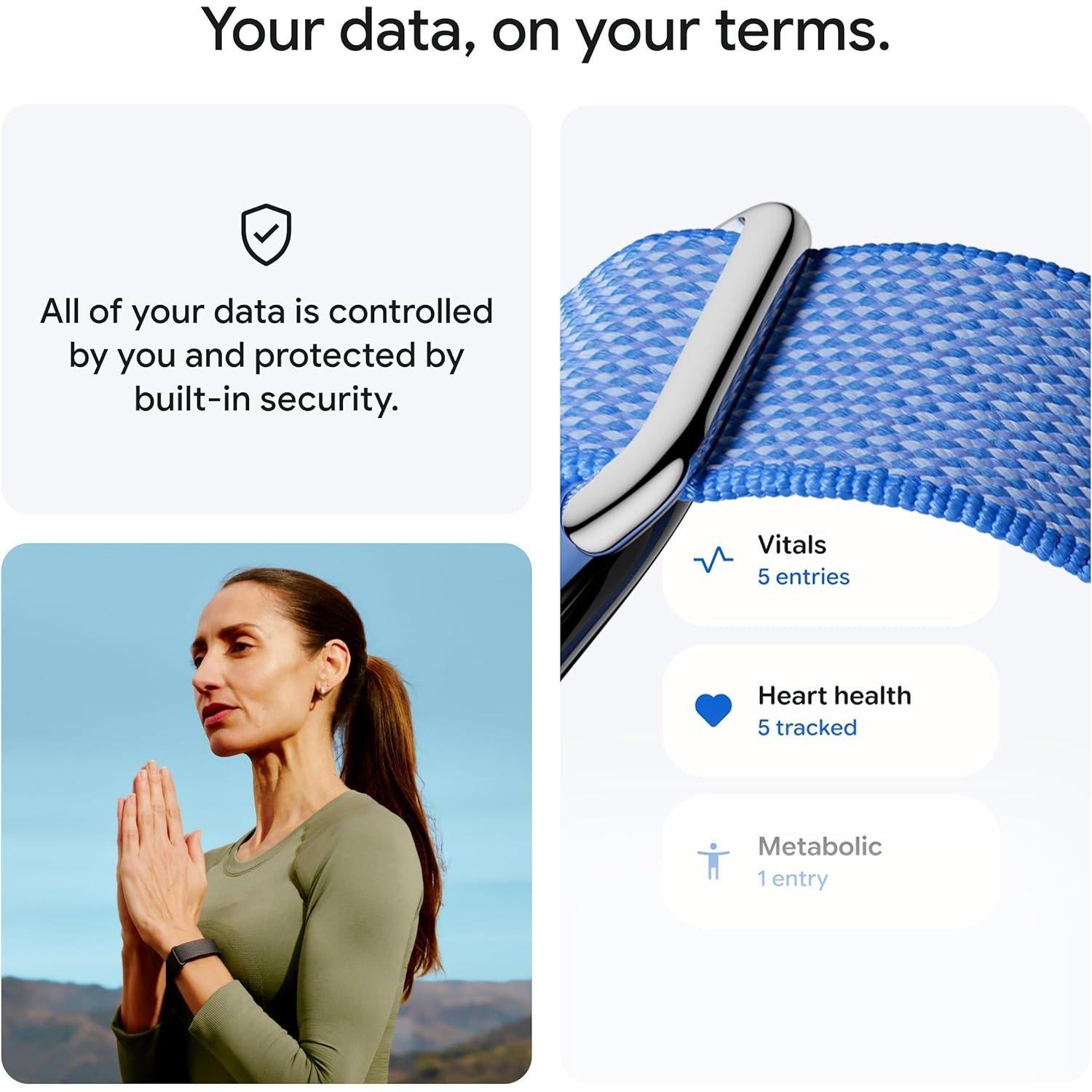 Lavender - Fitbit - Google Fitbit Air - Lavender - 10