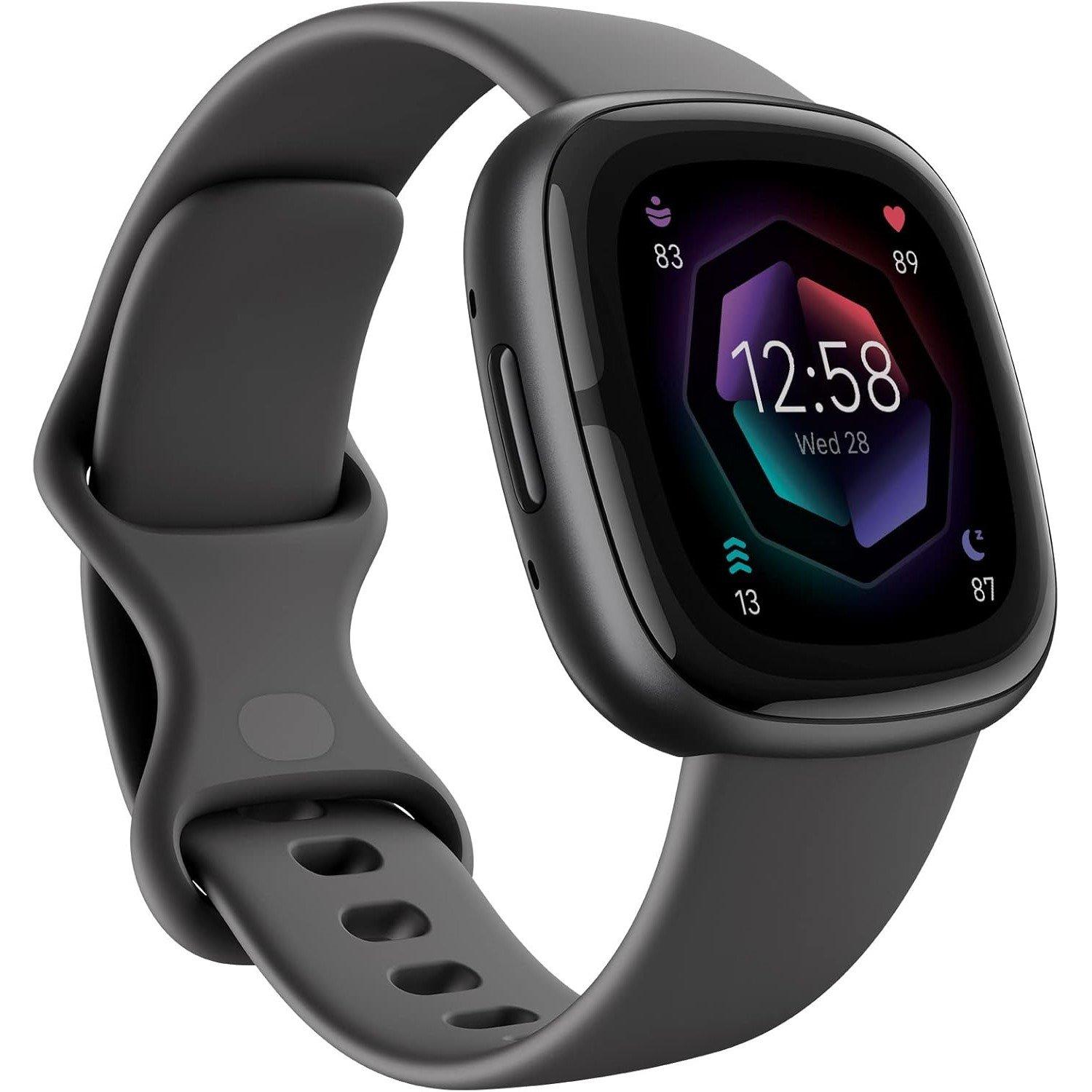 Fitbit SENSE 2 SHADOW GREY / GRAPHITE A… Fitbit Fitbit Sense 2 Shadow Grey/ Graphite | Sports Direct