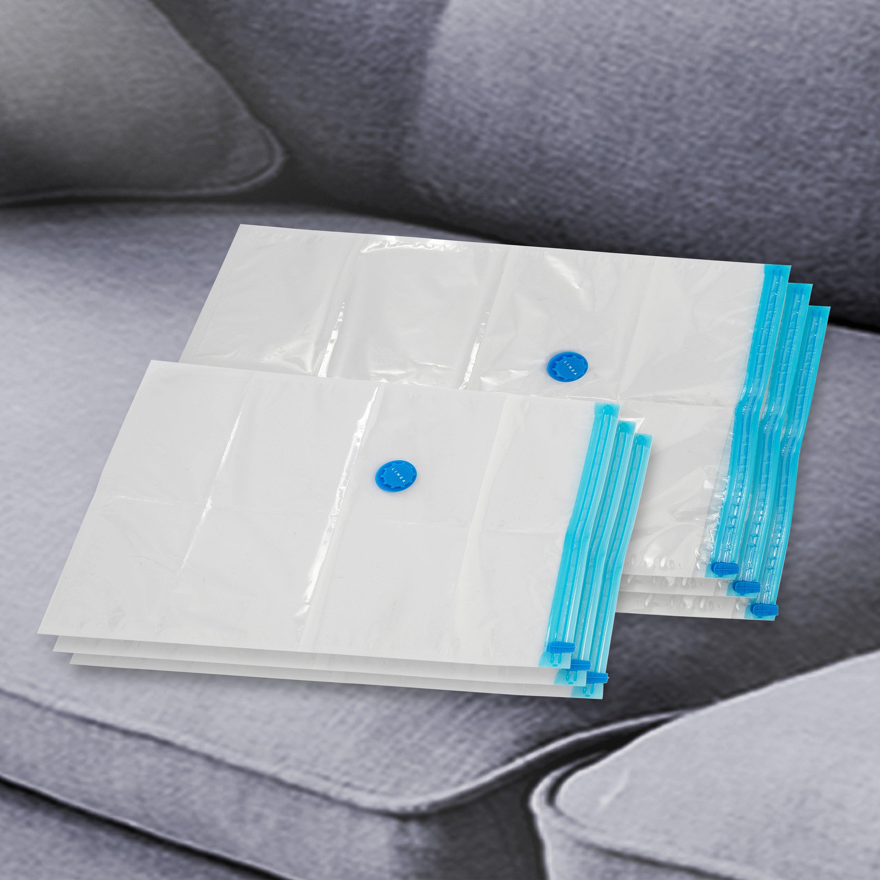 Clear - Linea - Waterproof Plastic Vacuum Storage Bags - 4