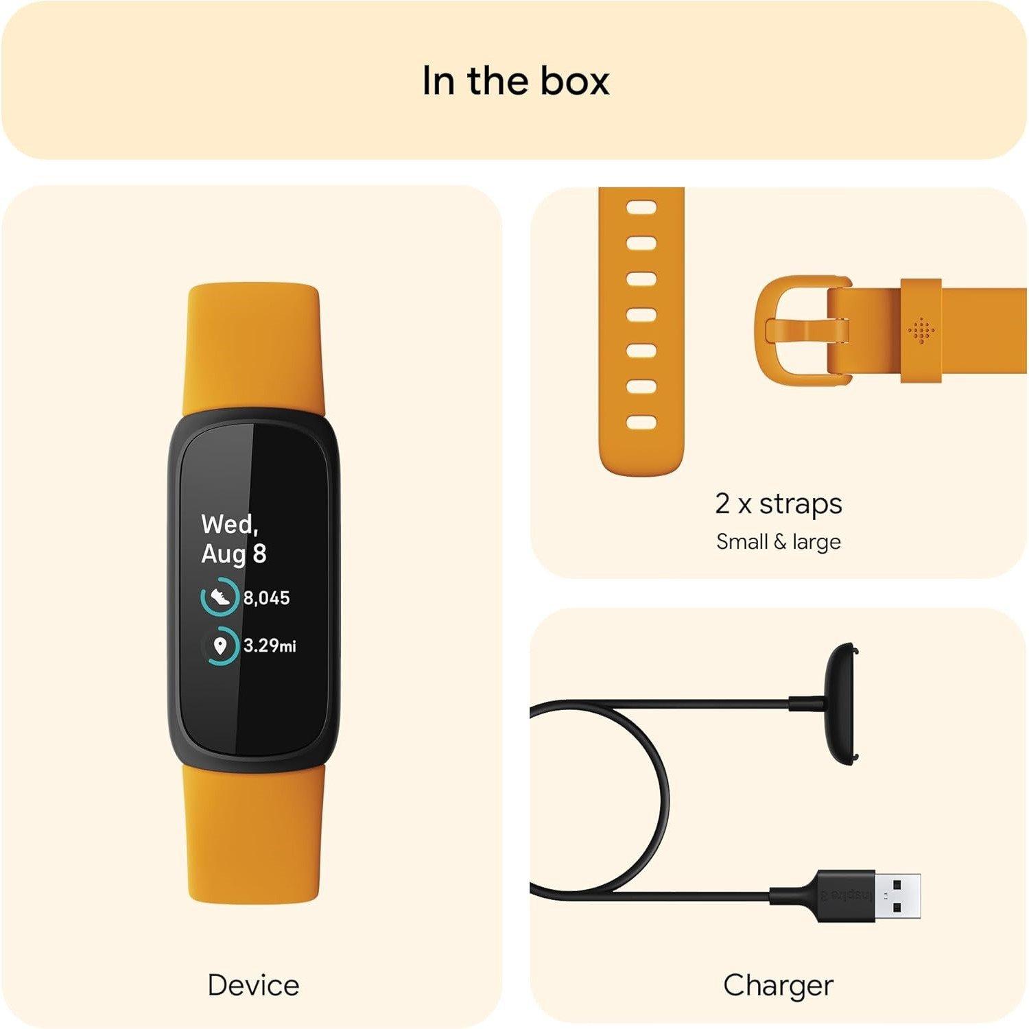 Black - Fitbit - Inspire 3 Morning Glow - 8